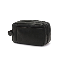 y{KizBRIEFING GOLF u[tBO St LEATHER SERIES DOUBLE ZIP POUCH LE |[` BRG221G18