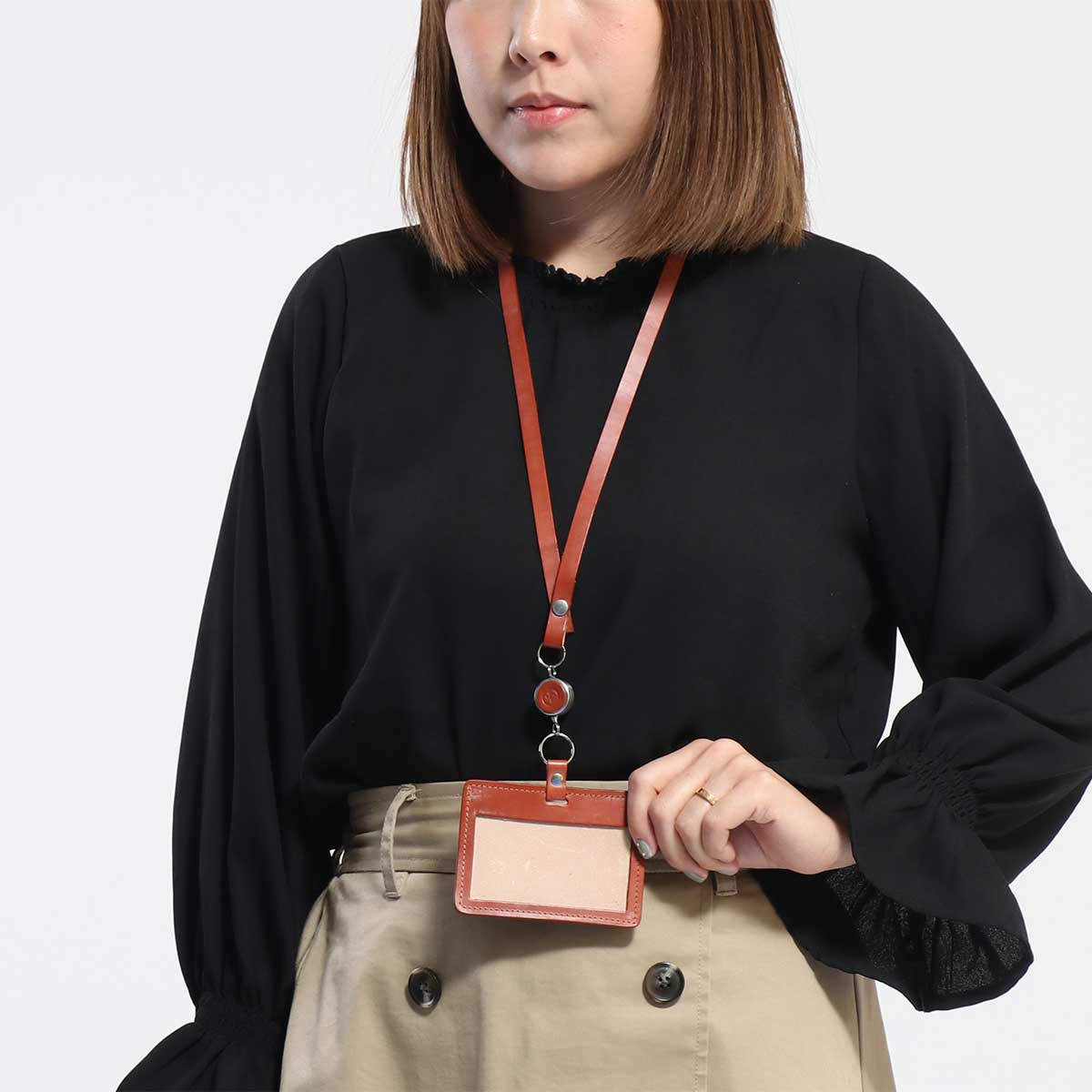 【日本正規品】GLENROYAL グレンロイヤル ID CASE WITH REEL STRAP IDケース 03-6077