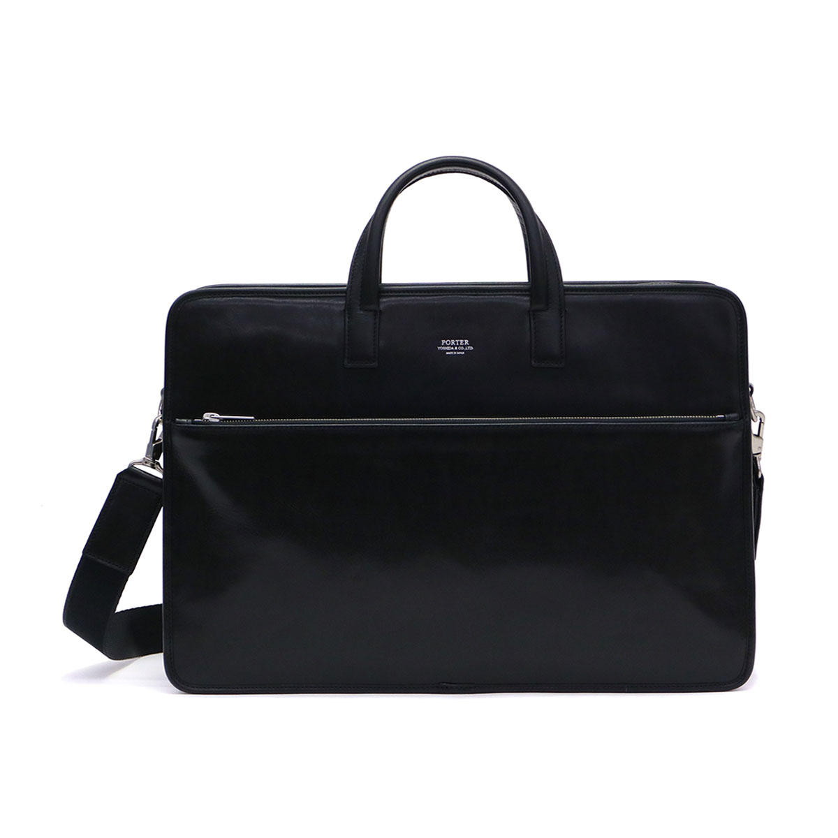 【美品】PORTER ANGLE ブリーフケース ビジネスバッグ 黒　2WAY TIME（PORTER） ポーター PORTER 2wayブリーフケース ショルダー