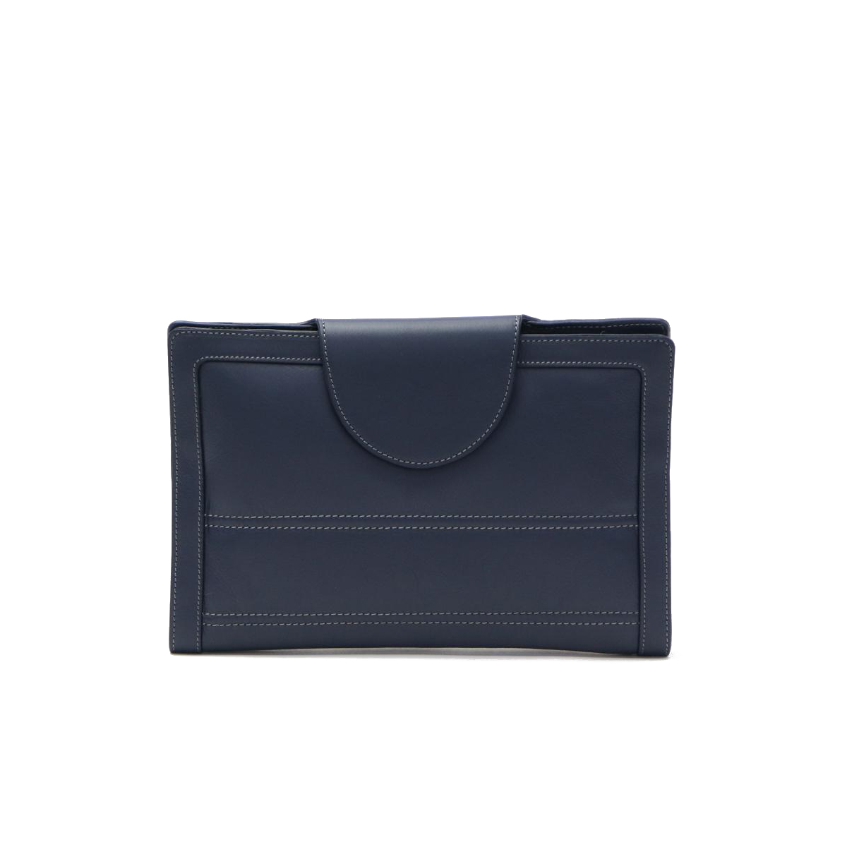 のこぎり♡バイカラー　マトラッセ クラッチバッグ　ネイビー　ブラック 2000013246904636-10.jpg