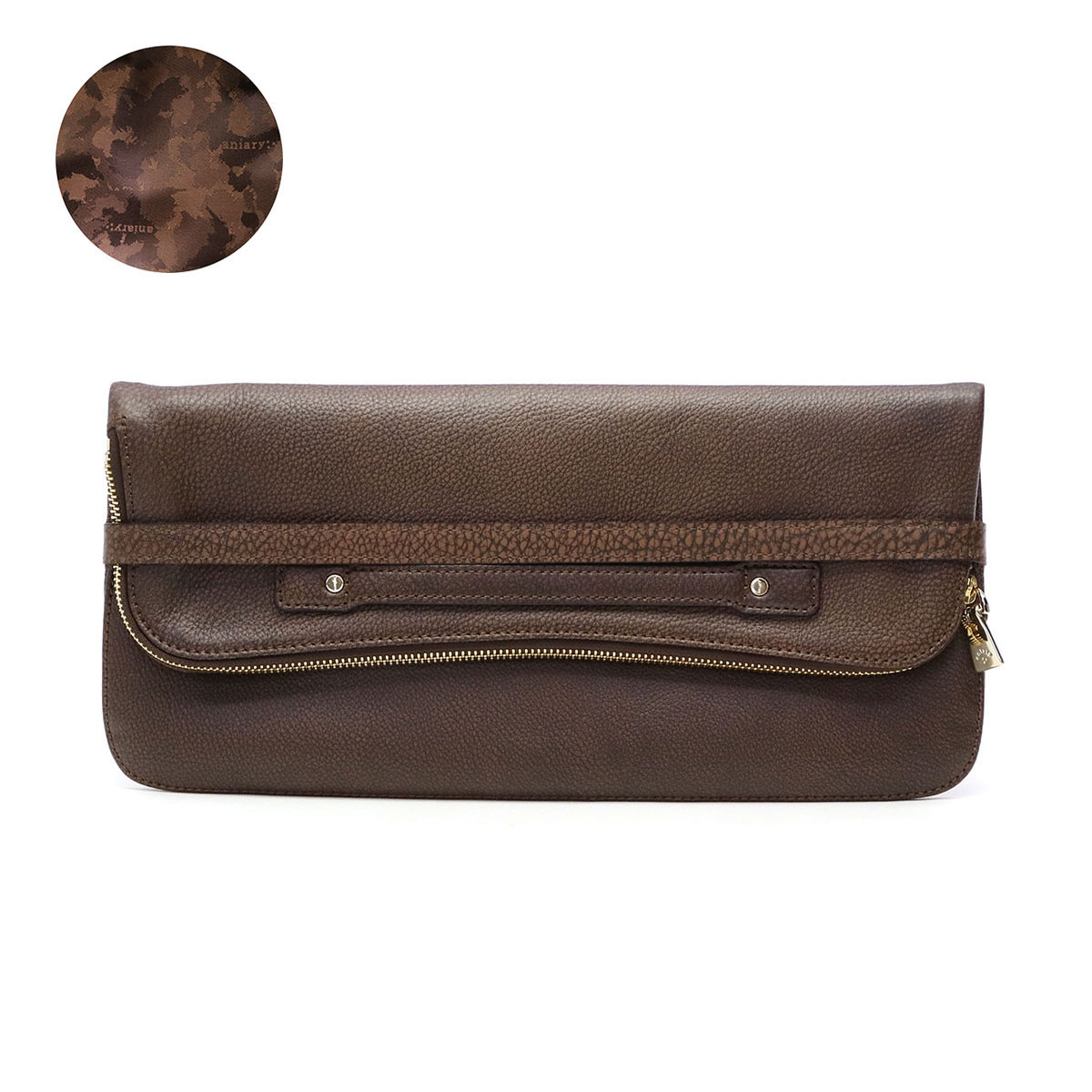 正規取扱店】アニアリ クラッチバッグ aniary グラインドレザー 本革