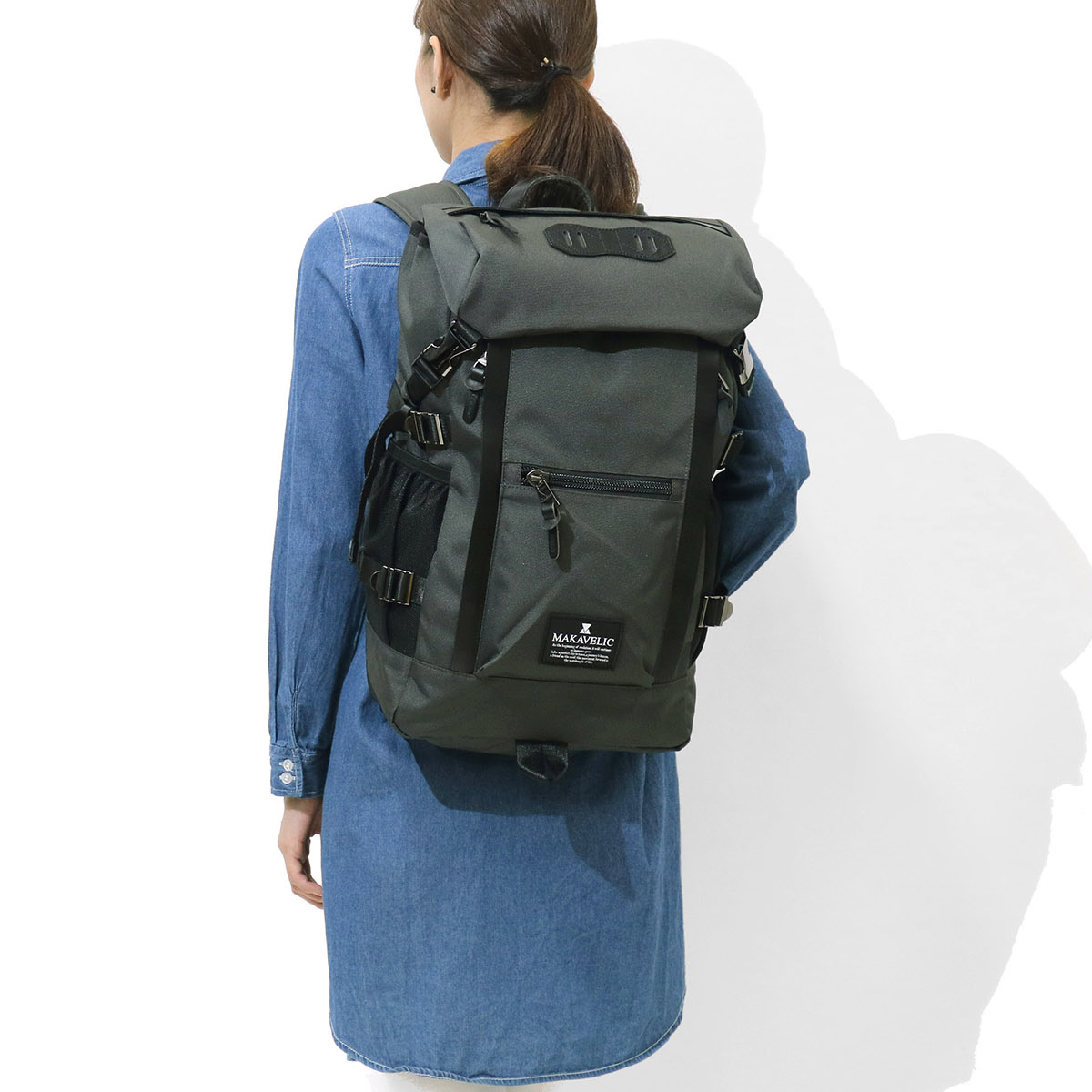 【MAKAVELIC】CHASE DOUBLE LINE BACKPACK