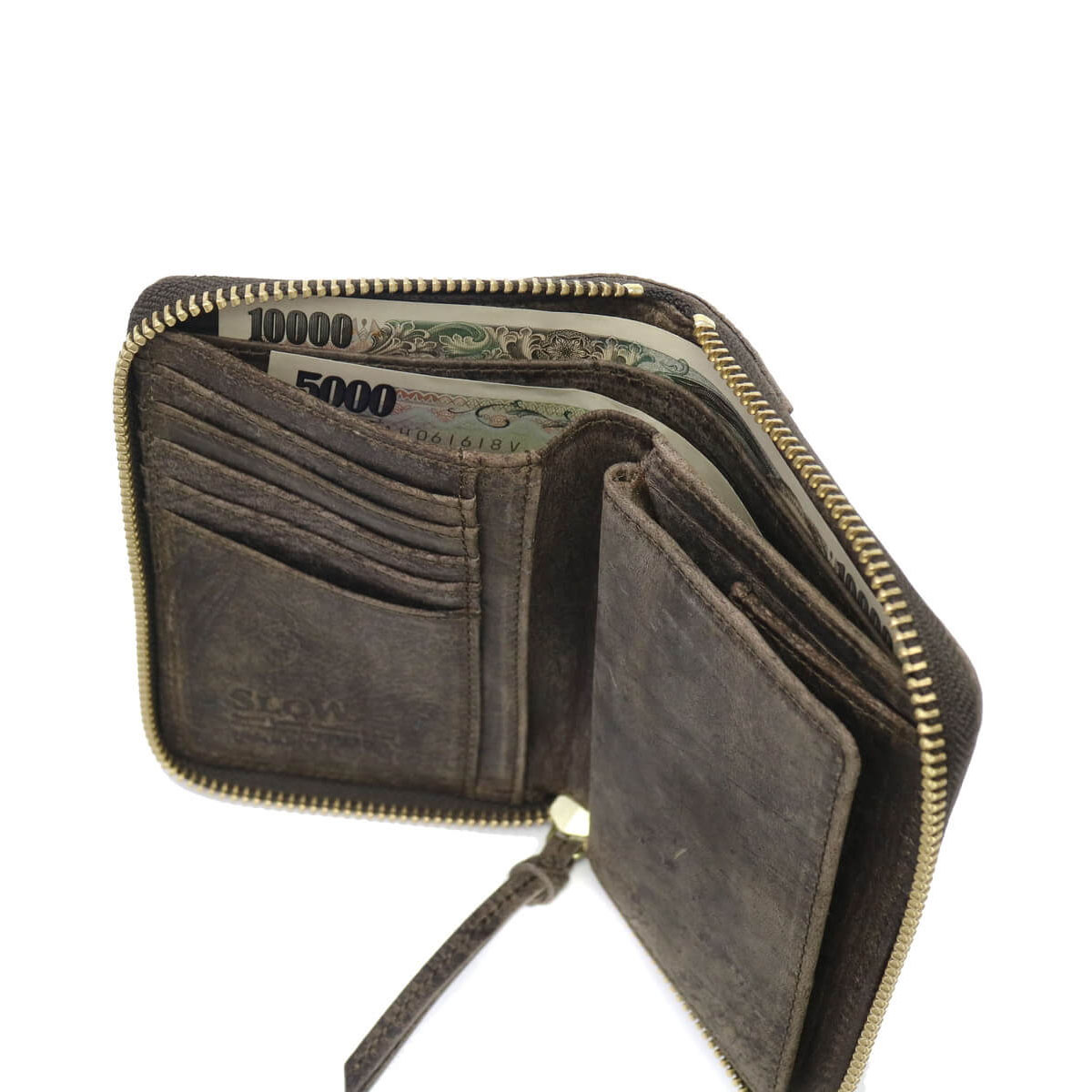 SLOW スロウ kudu round short wallet 二つ折り財布 333S11501｜【正規