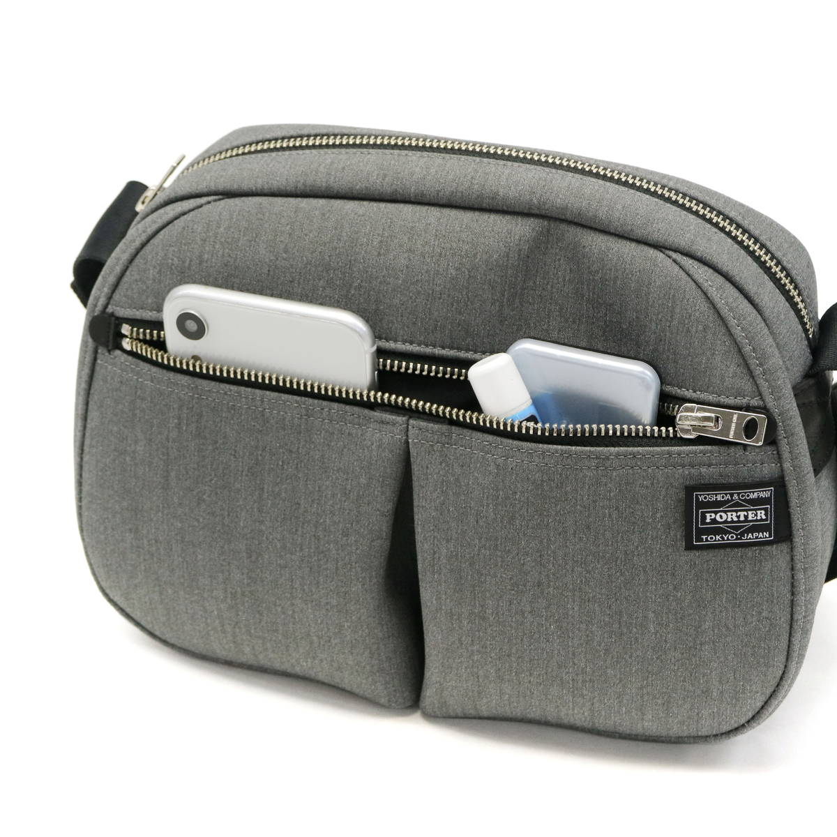 新品PORTER GIRL ポーター アーバン ショルダーバッグ L グレー 【公式
