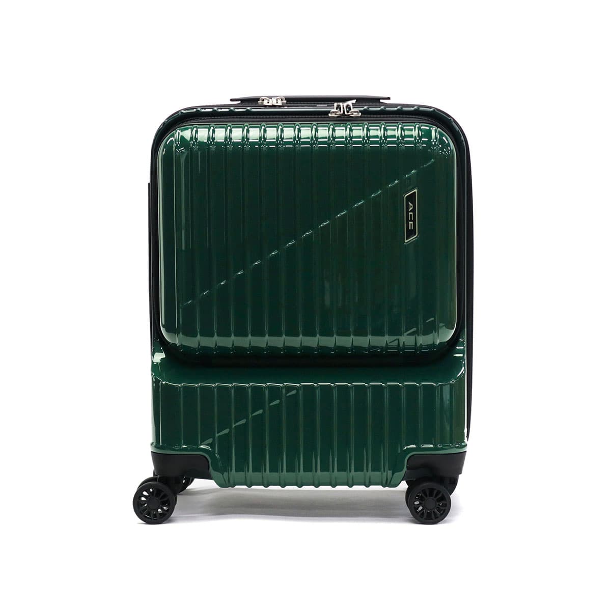 【希少・日本製】ACE製 Polo Club ダレス型ブリーフケース 緑 ACE エース クレスタ スーツケース 34L 06315｜【正規販売店】カバン