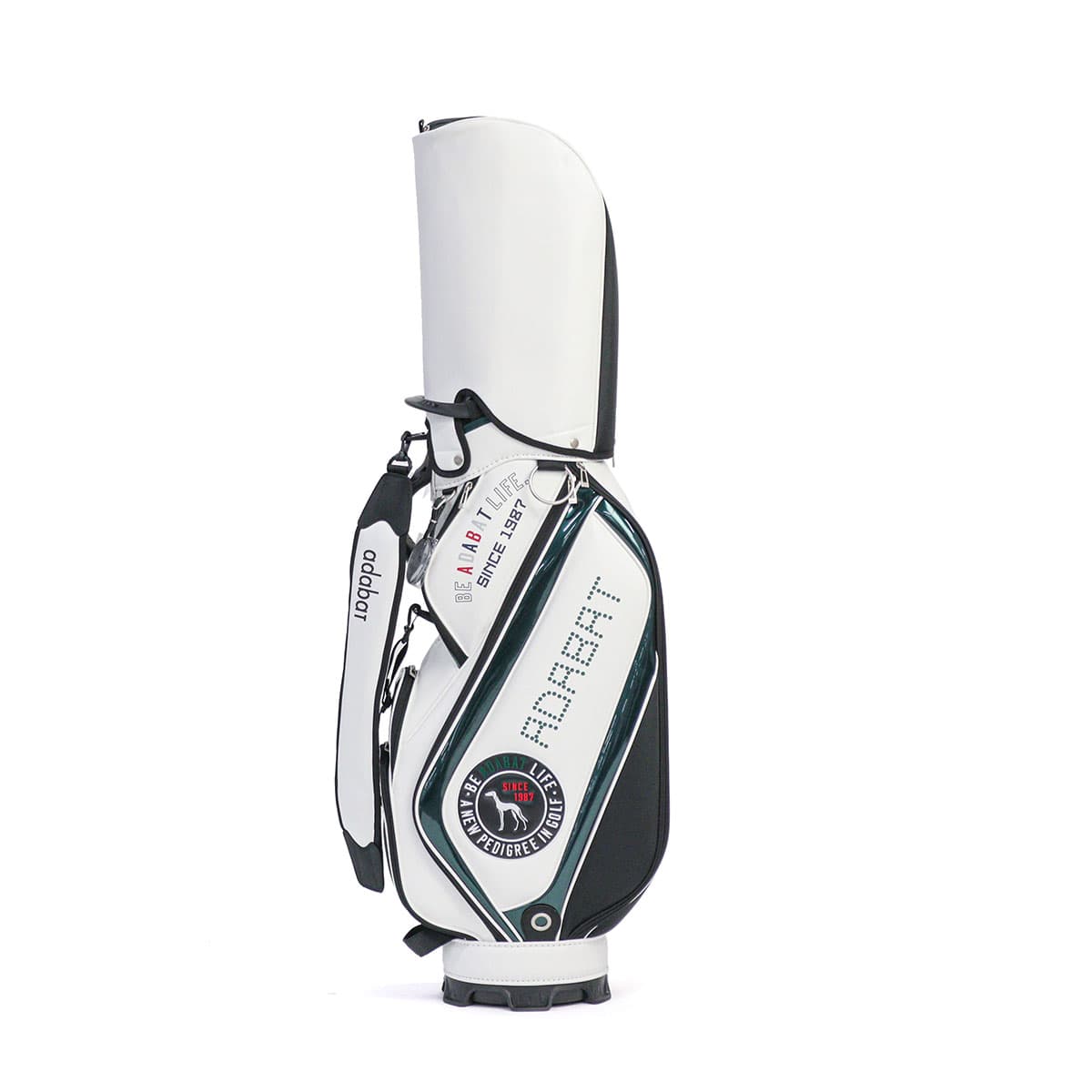 adabat キャディバッグ ブラック/ホワイト adabat キャディバッグ メンズ レディース アダバット ゴルフ