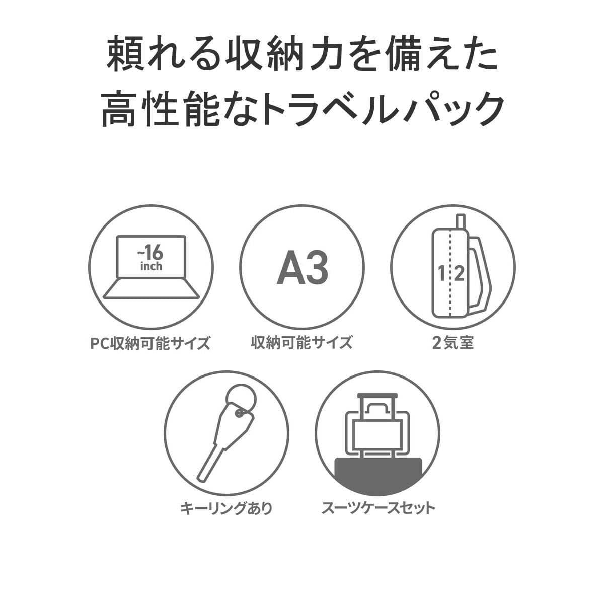Aer エアー Travel Collection Travel Pack 3 バックパック 35L