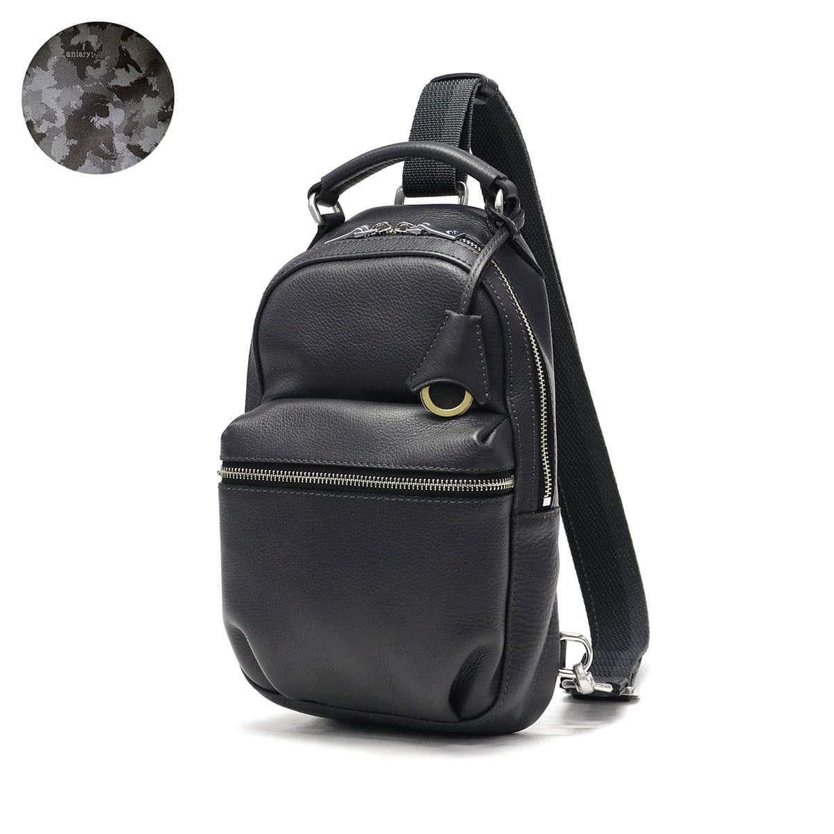 正規取扱店】aniary アニアリ Shrink Leather 2WAYボディバッグ 07