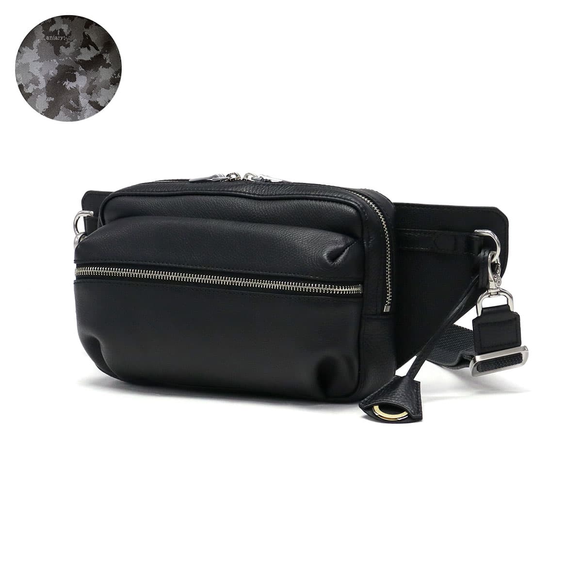 正規取扱店】aniary アニアリ Shrink Leather ボディバッグ 07-07002