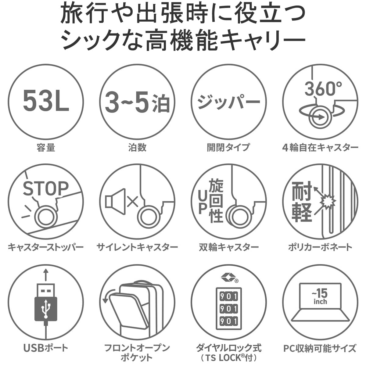 bermas スーツケース - ビジネスバッグ