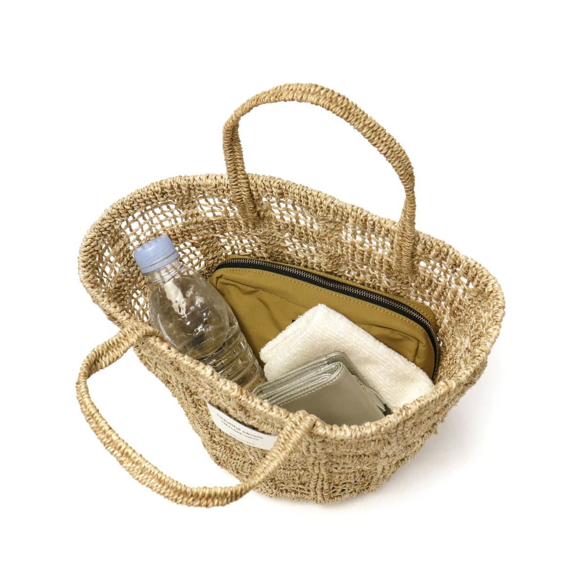 beautiful people ビューティフルピープル abaca knitting tote