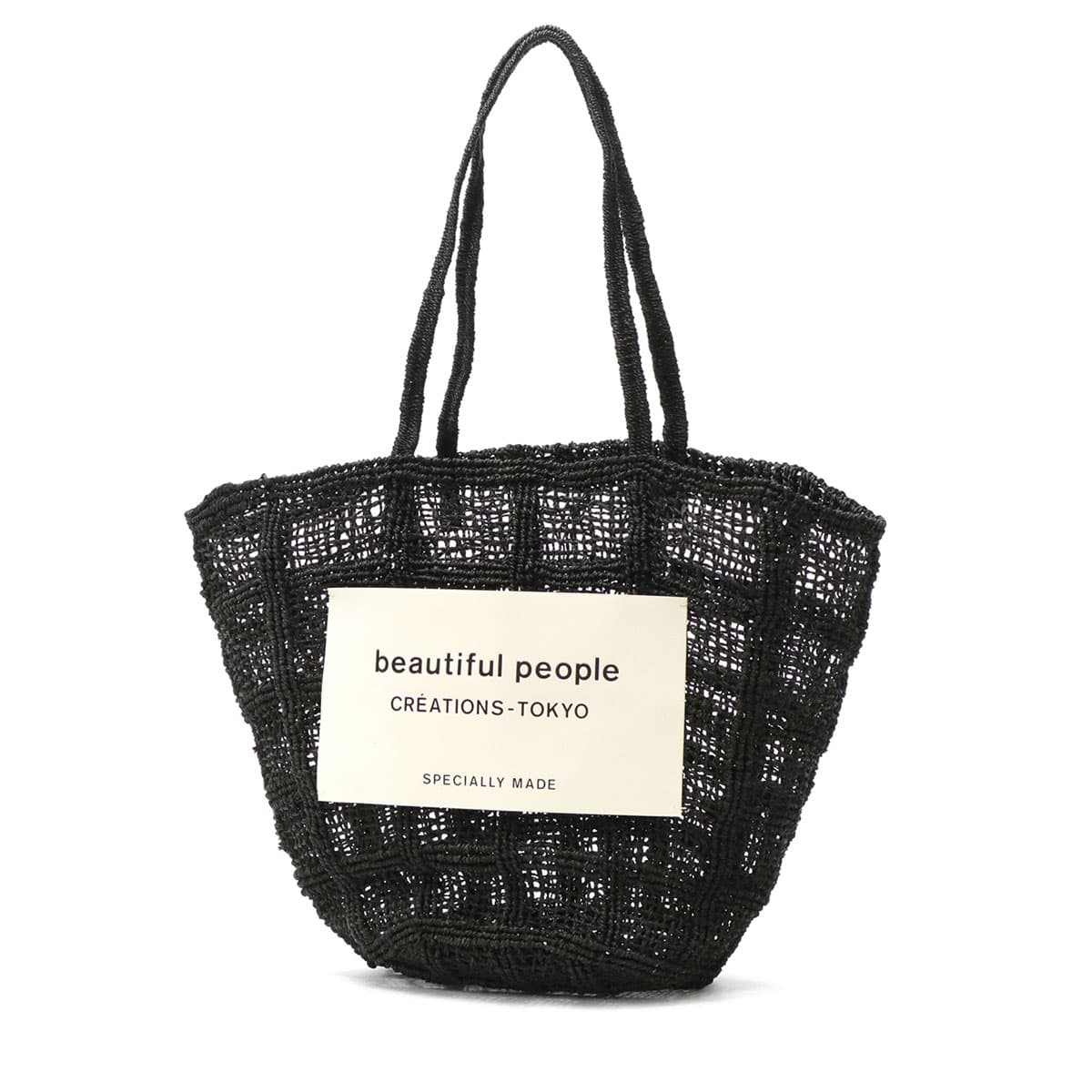 beautiful people abaca knitting tote bag