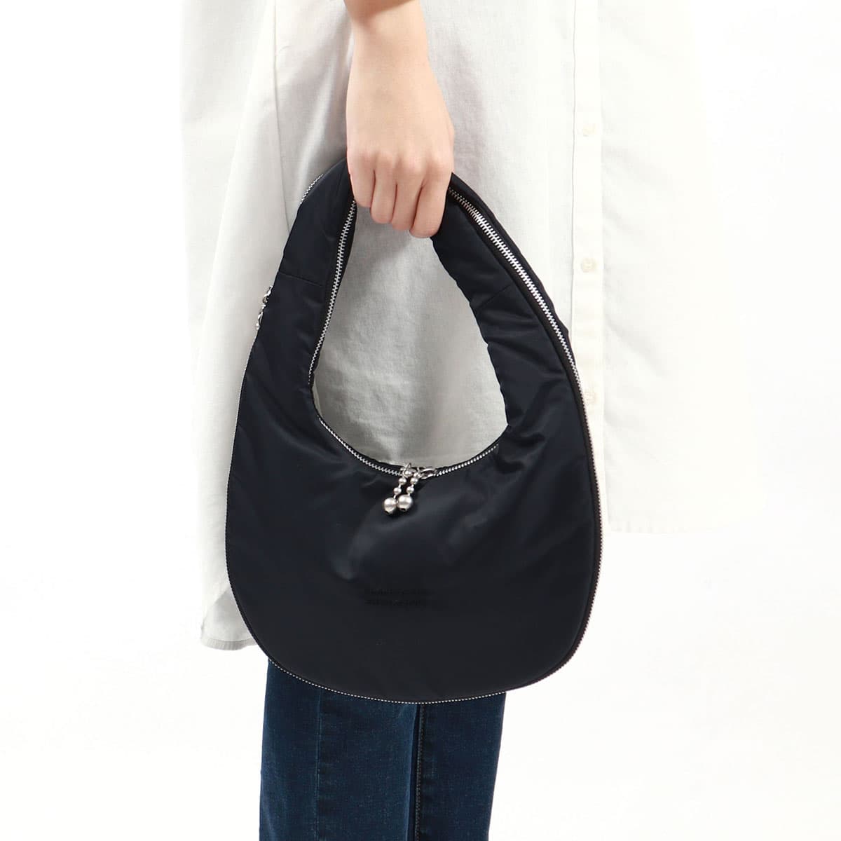 beautiful people ビューティフルピープル mobius bag in nylontwill S 