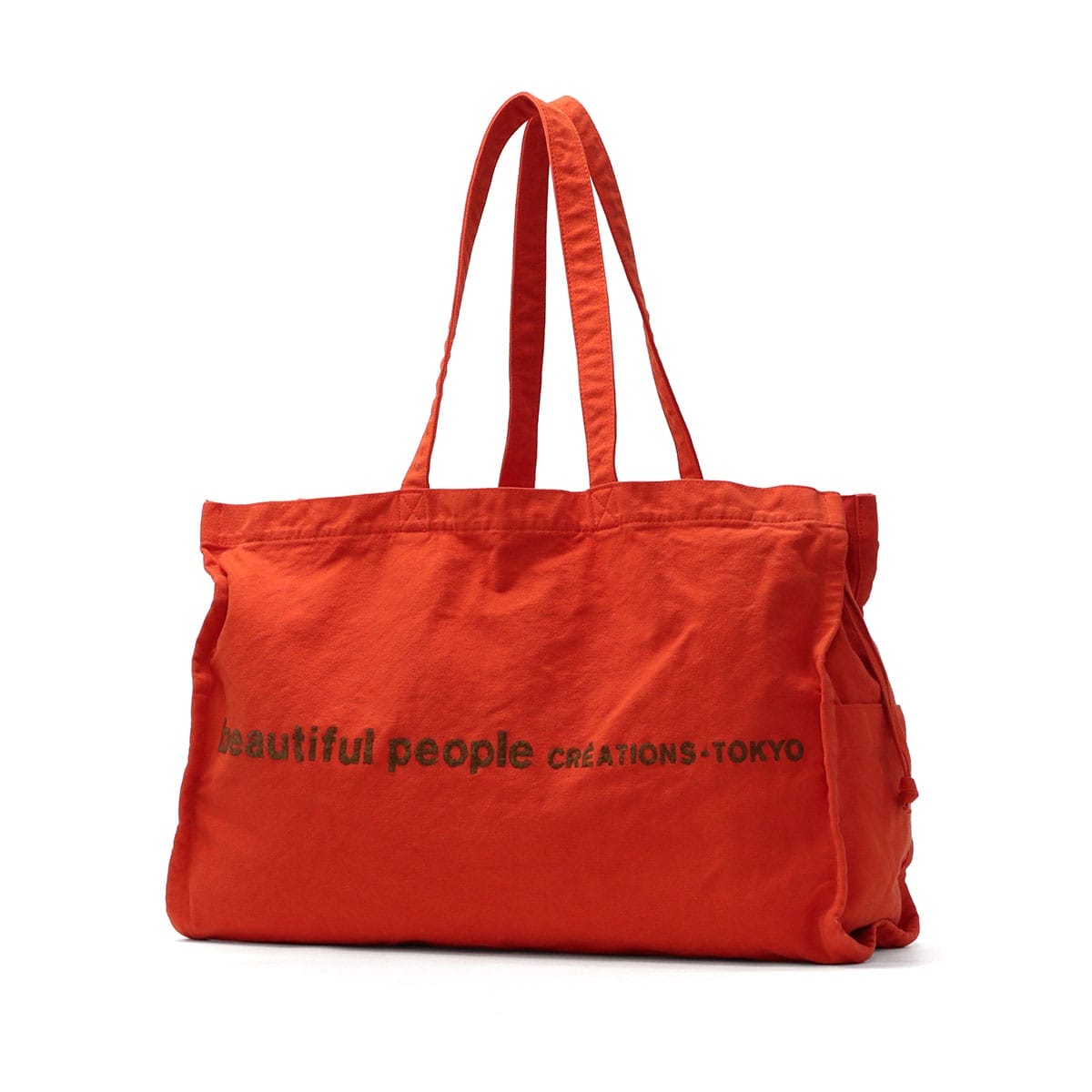 beautiful people ビューティフルピープル brushed logo leisure bag