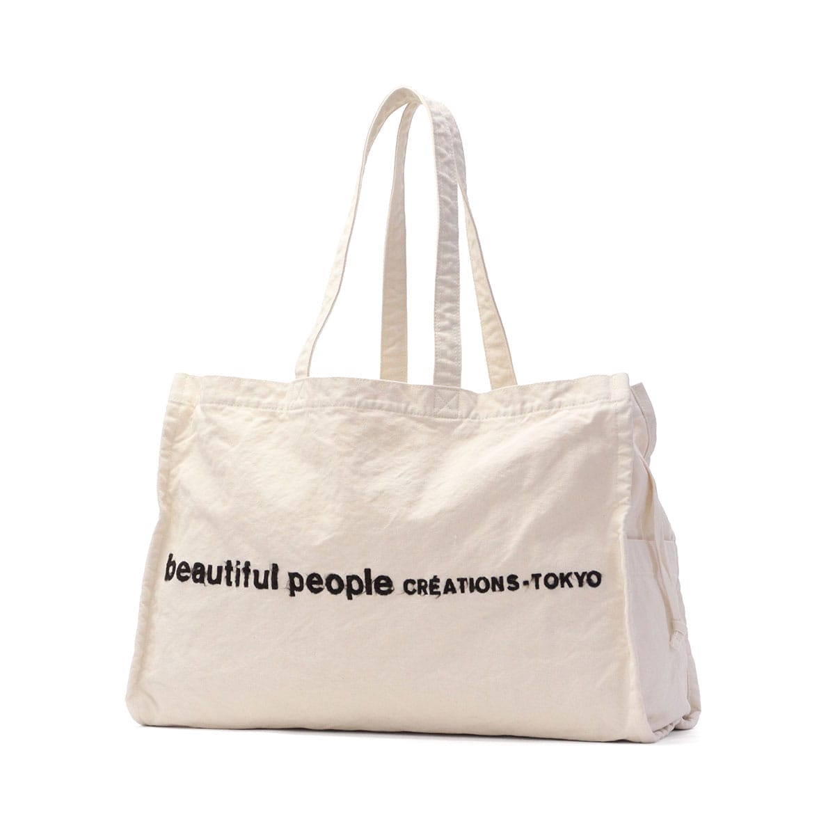 beautiful people ビューティフルピープル brushed logo leisure bag