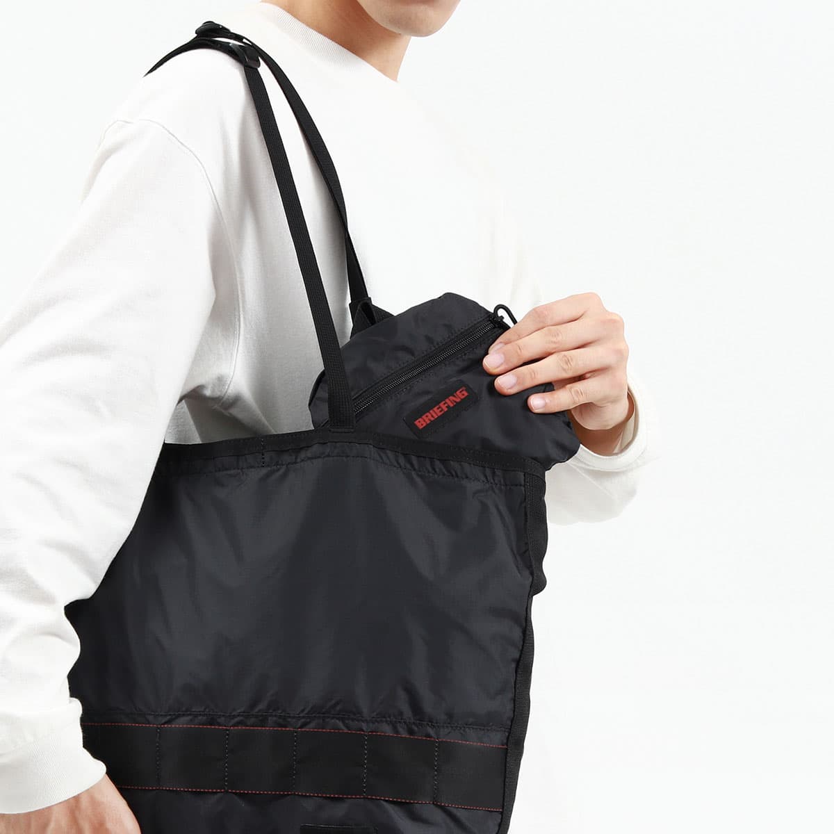 日本正規品】BRIEFING ブリーフィング SOLID LIGHT MARKET TOTE TALL