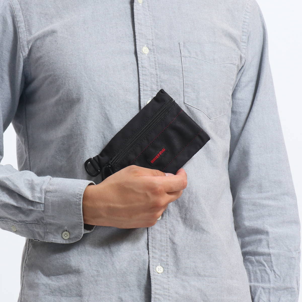 メール便】【日本正規品】BRIEFING ブリーフィング FLAT POUCH S MW