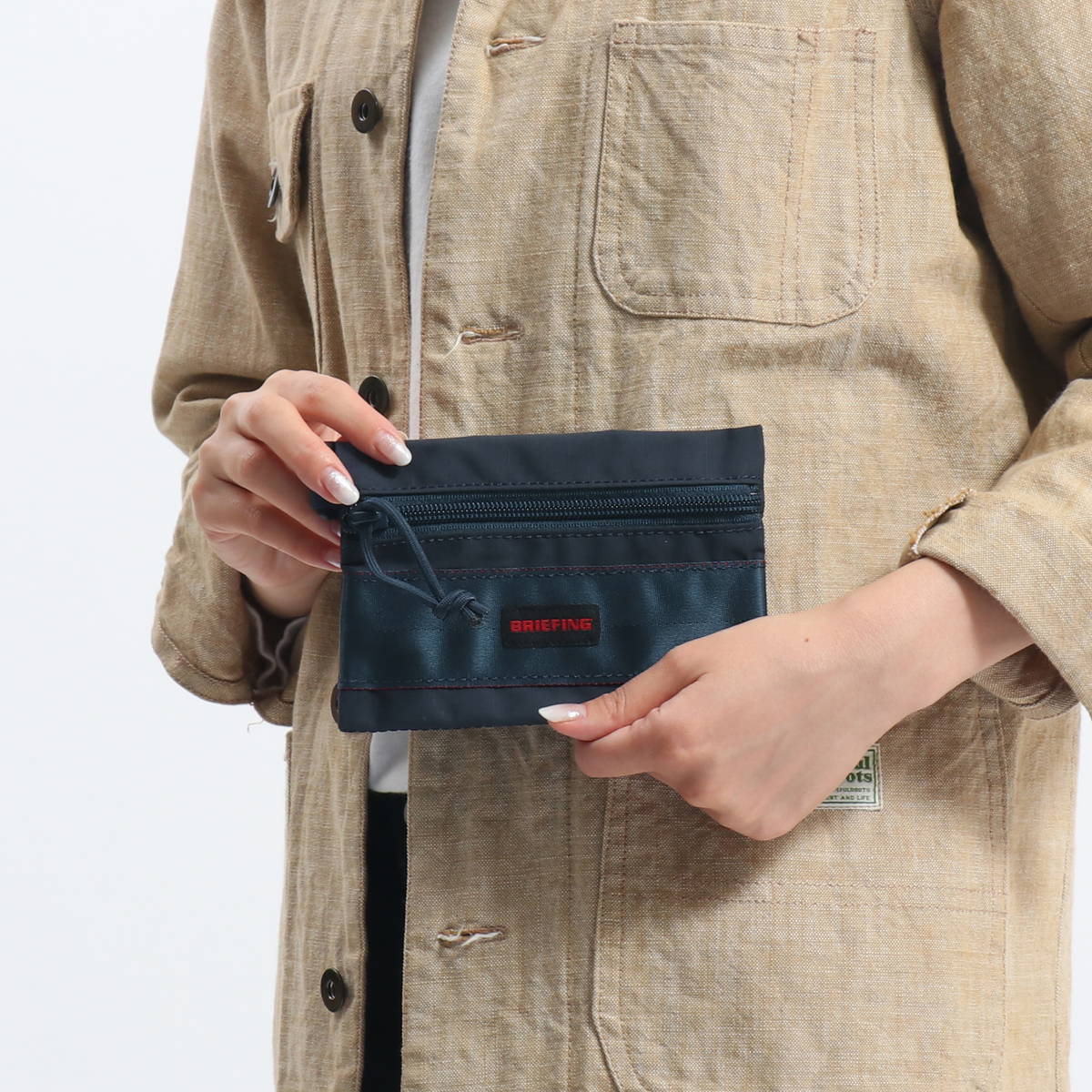 メール便】【日本正規品】BRIEFING ブリーフィング FLAT POUCH S MW