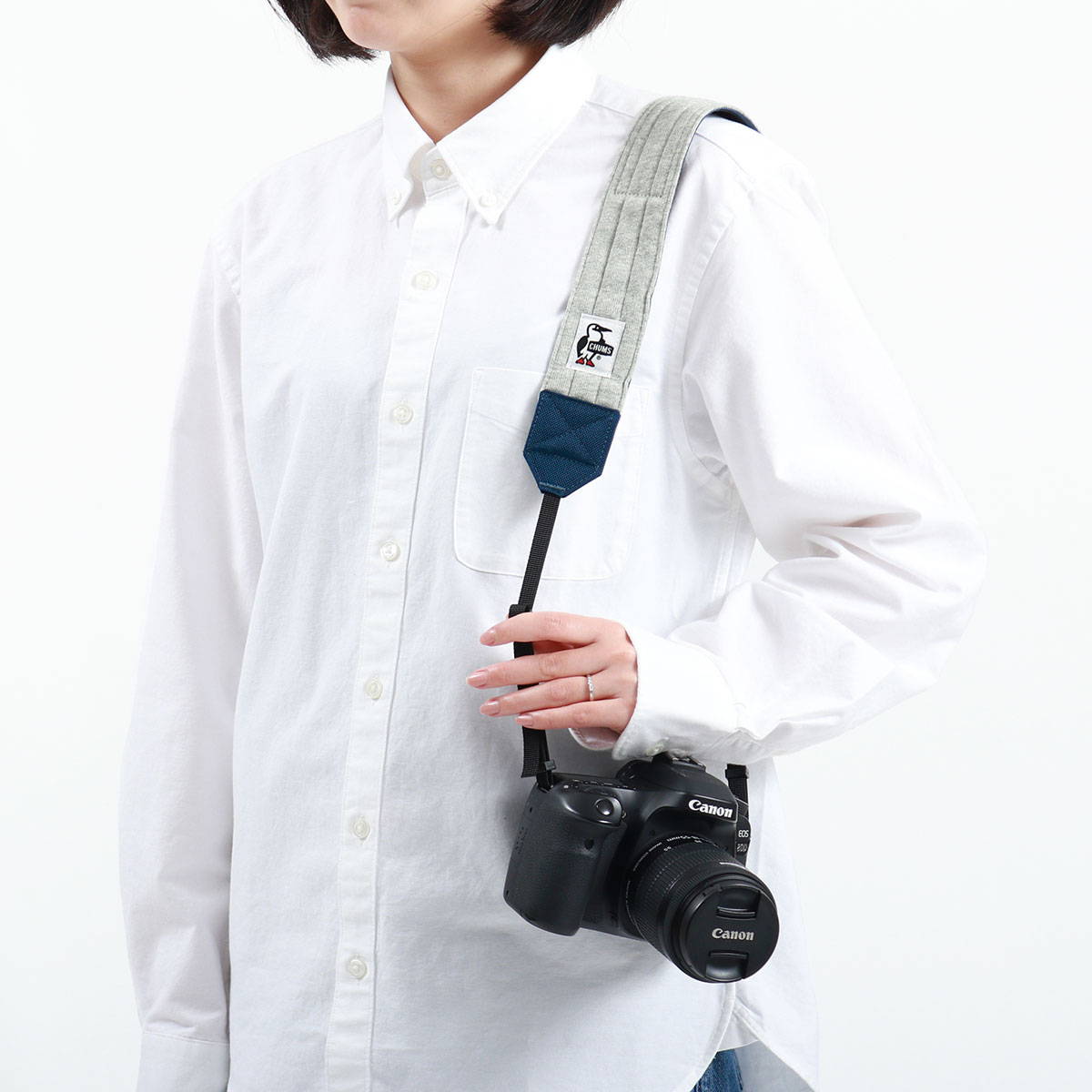 メール便 日本正規品 Chums チャムス Camera Strap 5 0 Sweat Nylon カメラストラップ Ch60 2670 正規販売店 カバン 小物の専門店のギャレリアモール