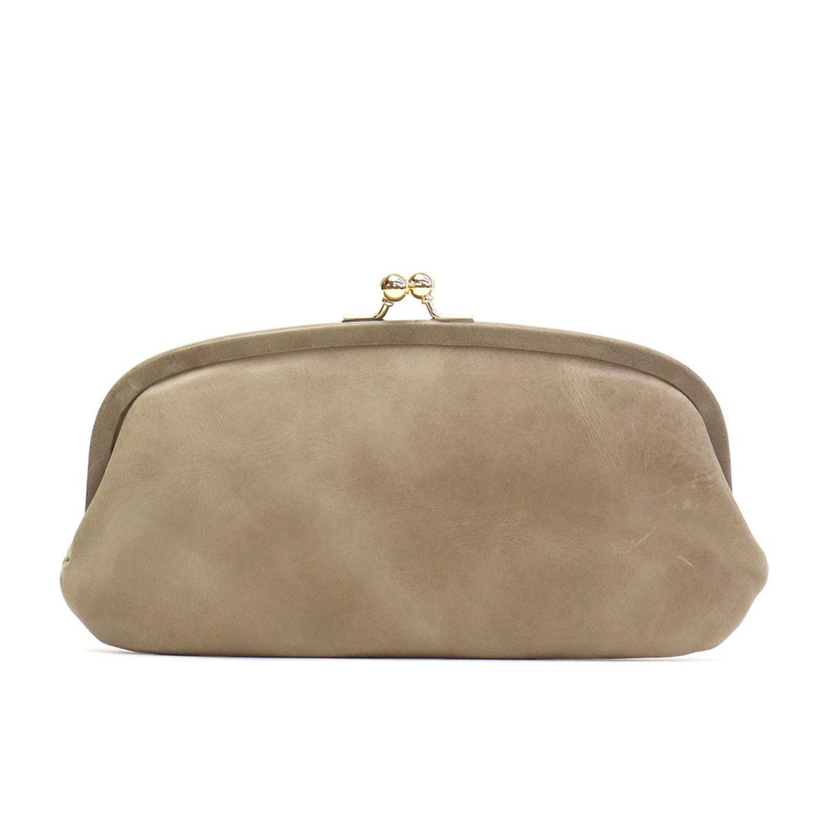 新品未使用　StitchandSew 牛革 シュリンクレザーがま口財布　日本製 新品未使用 StitchandSew 牛革 シュリンクレザーがま口財布 日本製