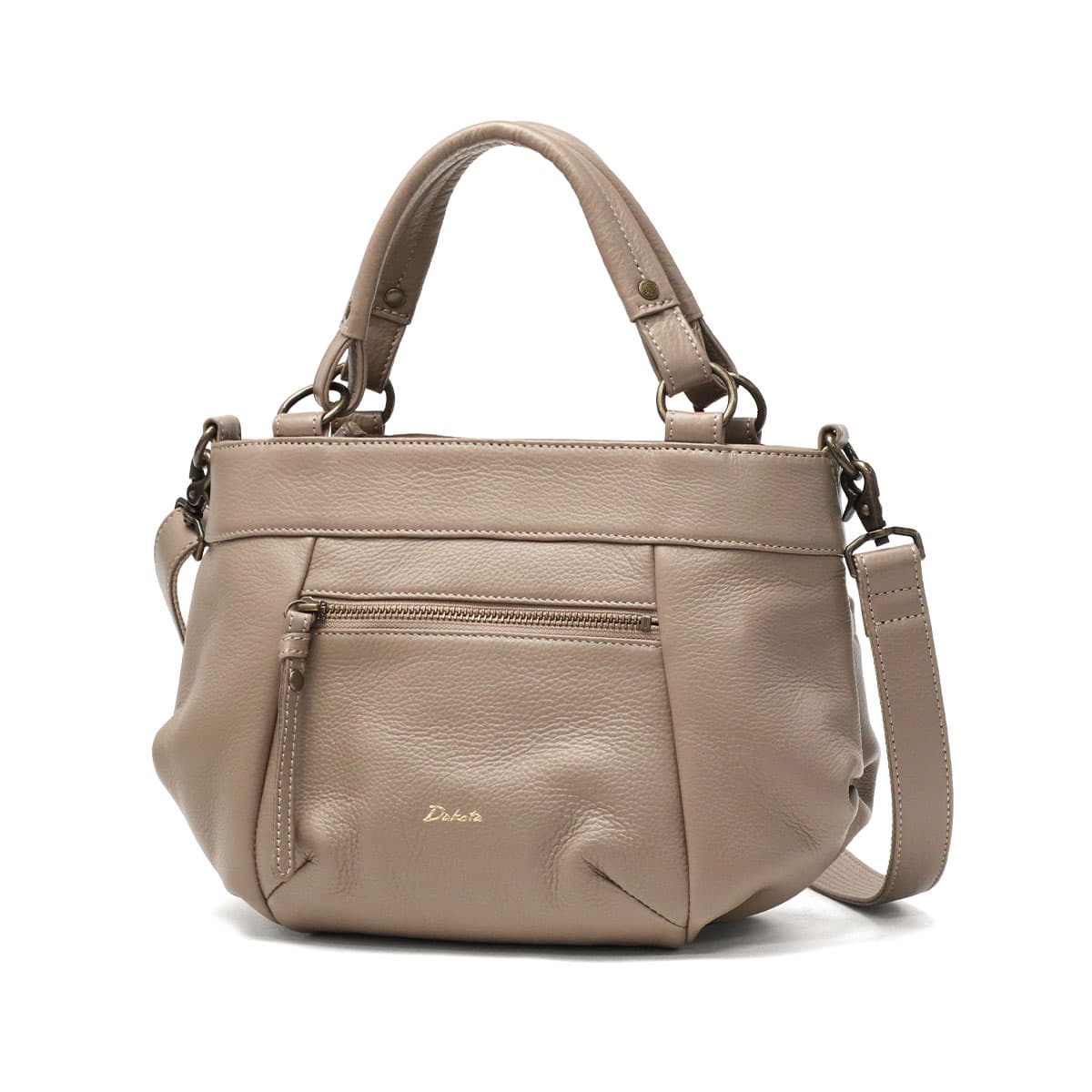 798　Dakota　ルーチェ　グレージュ　2wayバッグ　レザー　ベージュ Dakota ダコタ ルーチェ2 2WAYトートバッグ 1034771｜【正規販売店