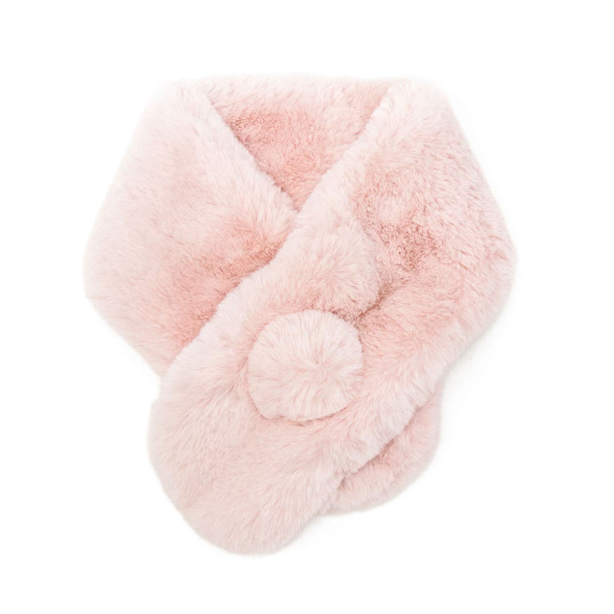 estaa エスタ フワモコシリーズ ふわもこファーマフラーうさぎ