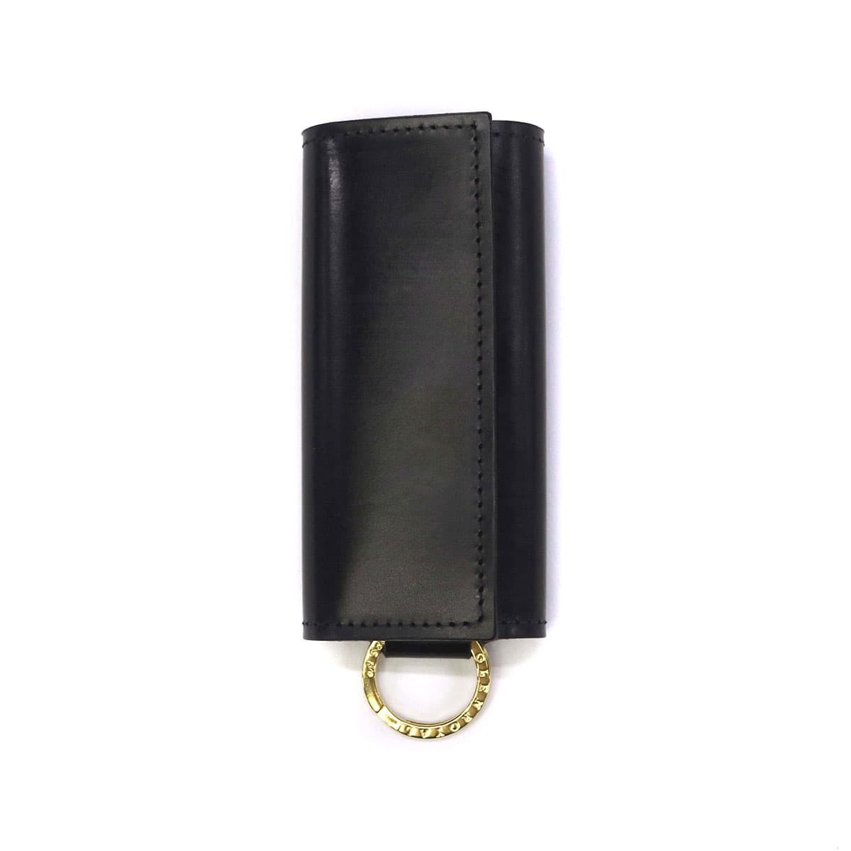 【未使用レベル】グレンロイヤル キーケース ブラック 日本正規品】GLENROYAL グレンロイヤル KEY CASE WITH DET FLAT RING