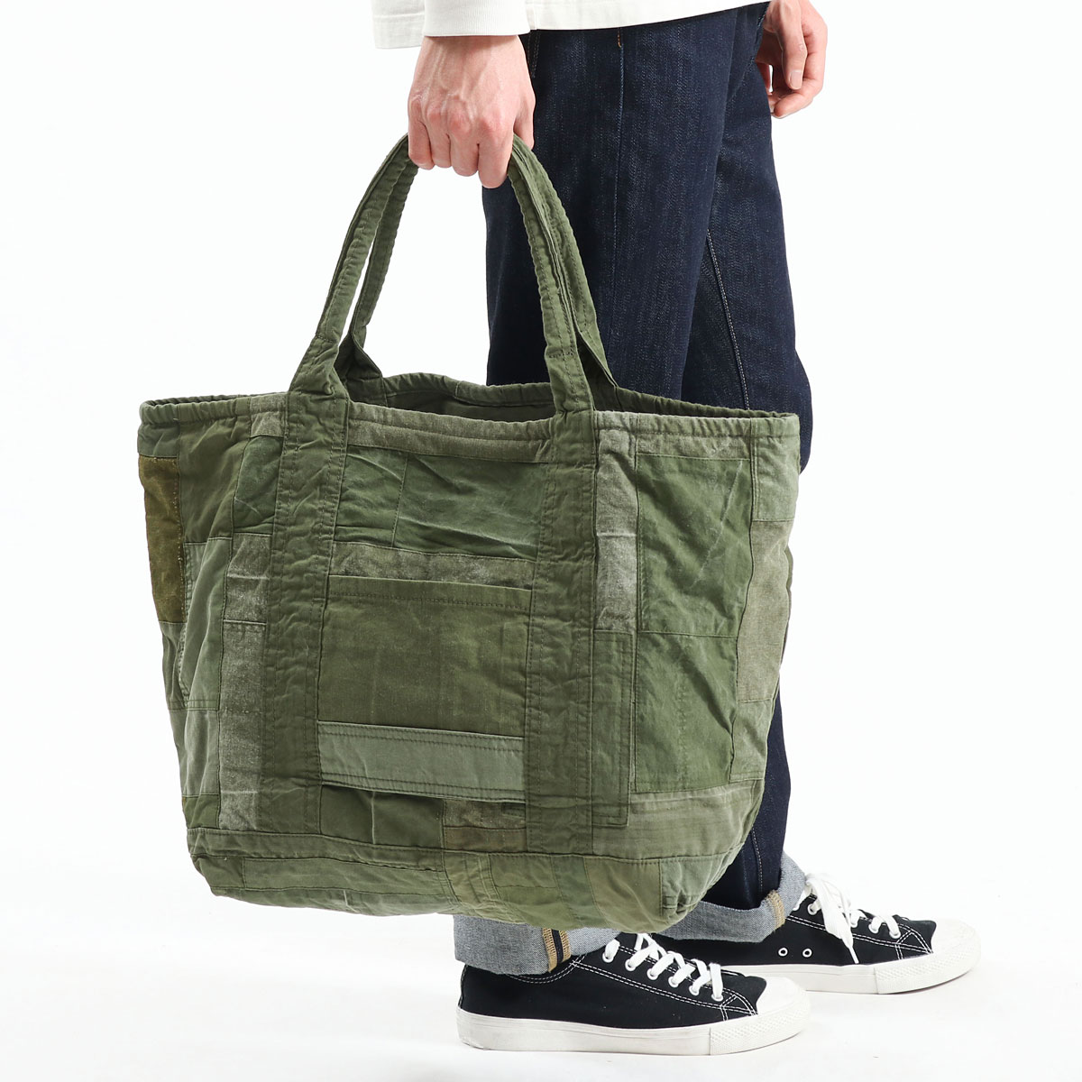 hobo ホーボー CARRY-ALL TOTE L UPCYCLED US ARMY CLOTH 29L HB