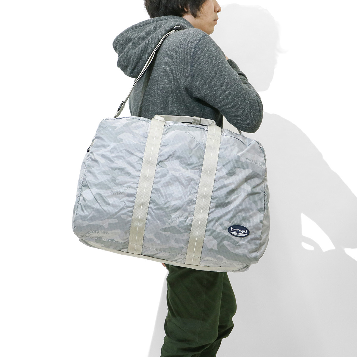 ハーヴェストレーベル ボストンバッグ HARVEST LABEL NEO PARATROOPER ネオパラトルーパー PACKABLE BOSTON  BAG ボストン メンズ レディース ハーベストレーベル HT-0156