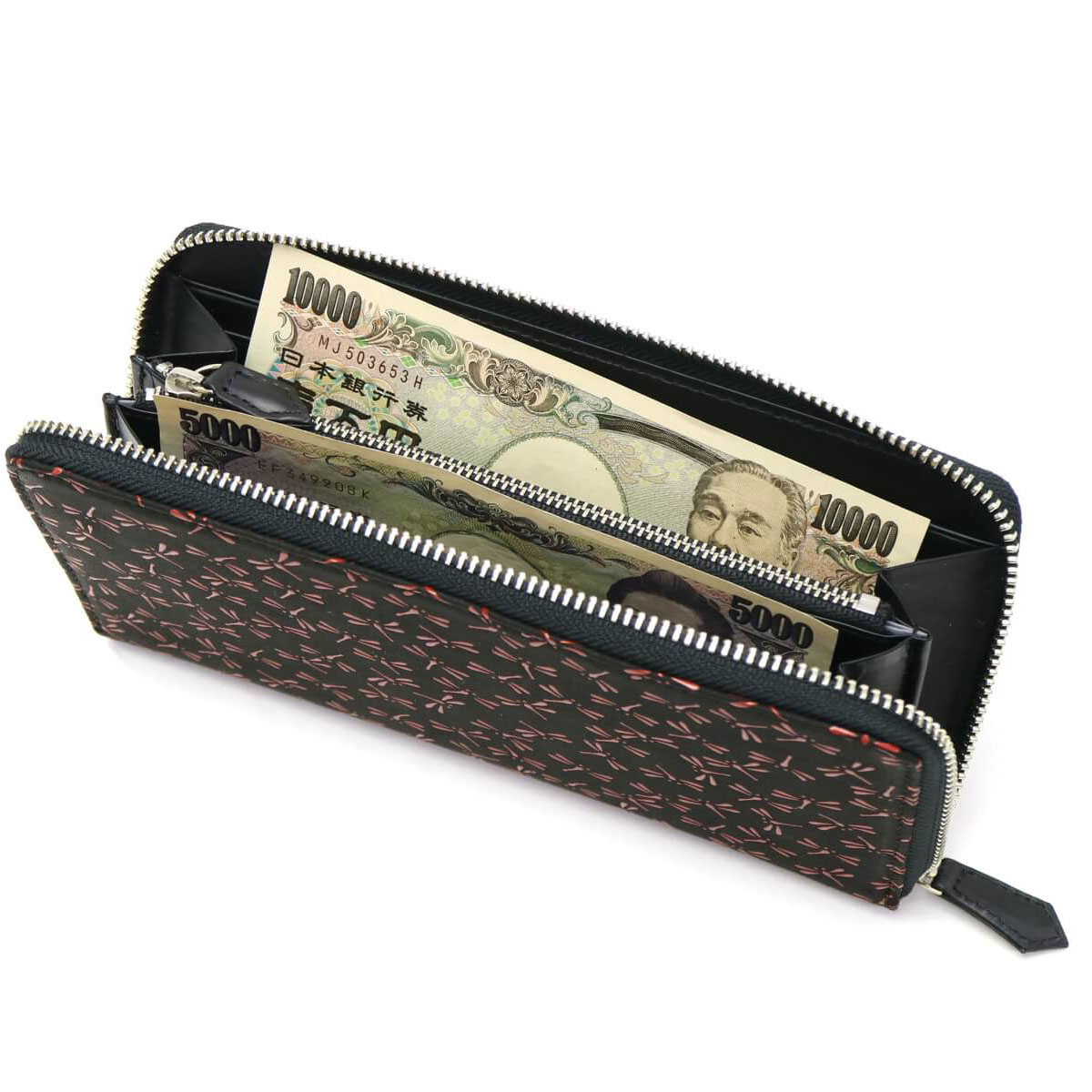 印傳屋 INDEN-YA 束入Y ラウンドファスナー長財布 2111|【正規販売店
