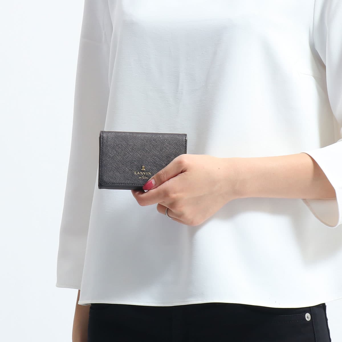 LANVIN en Bleu ランバンオンブルー リュクサンブール 名刺入れ 480114｜【正規販売店】カバン・小物の専門店のギャレリアモール