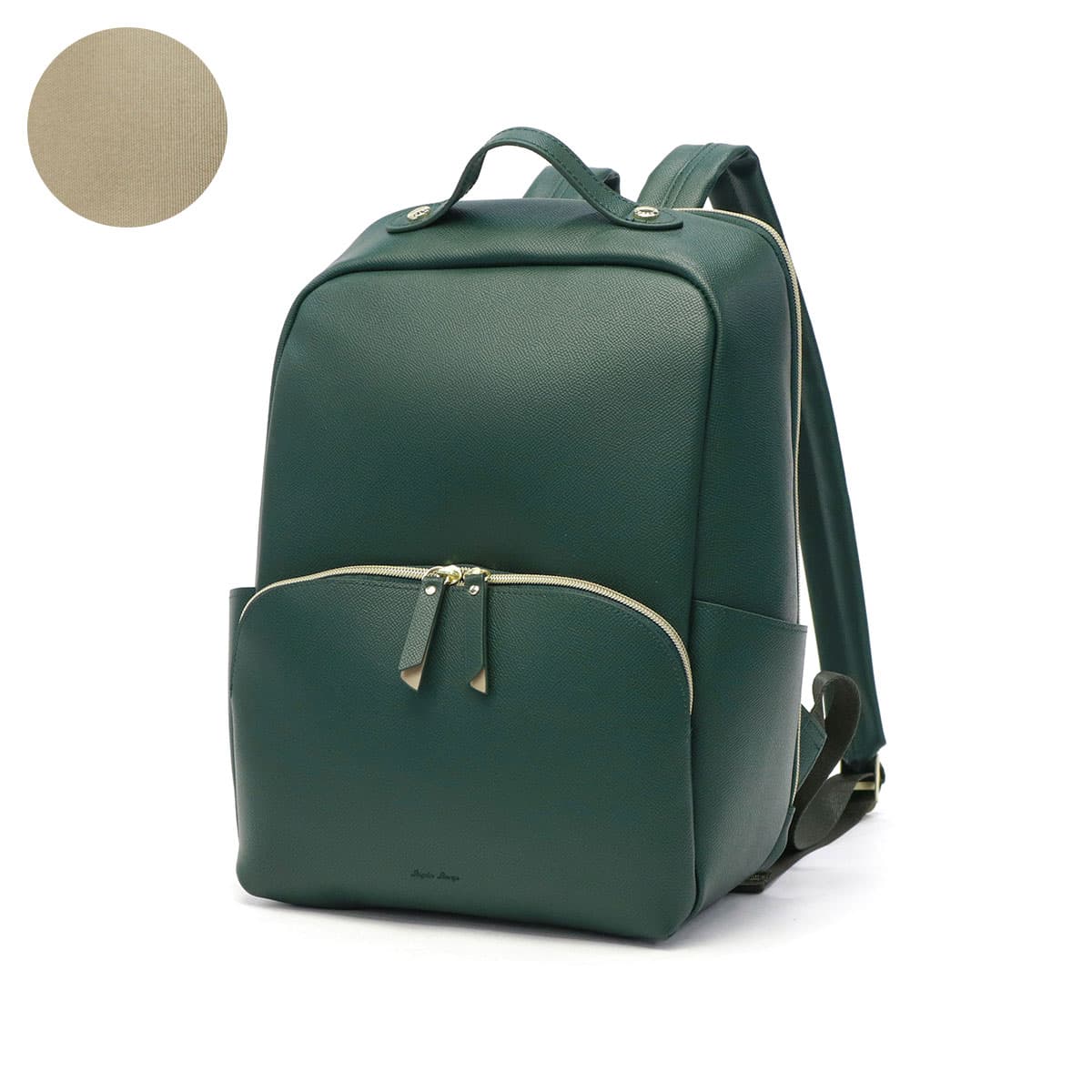 ドルバガ　グリーン　リュック　リアルレザー　袋付き レザーリュックバッグ | テント 3色展開 -IKUTA KABAN