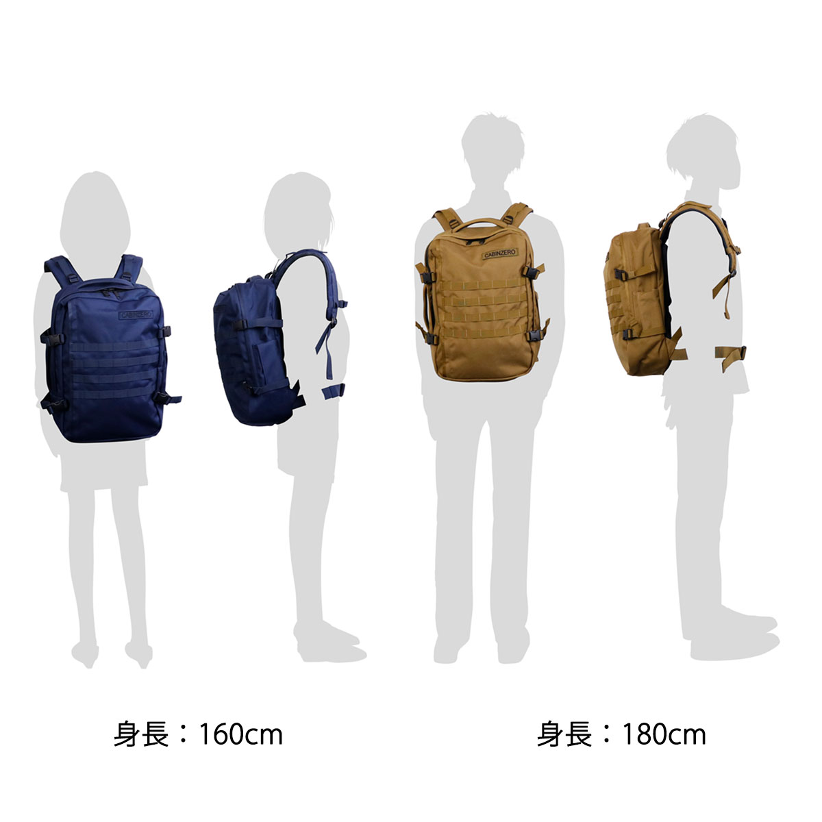 トラベルバック　CABIN ZERO ネイビー 36L