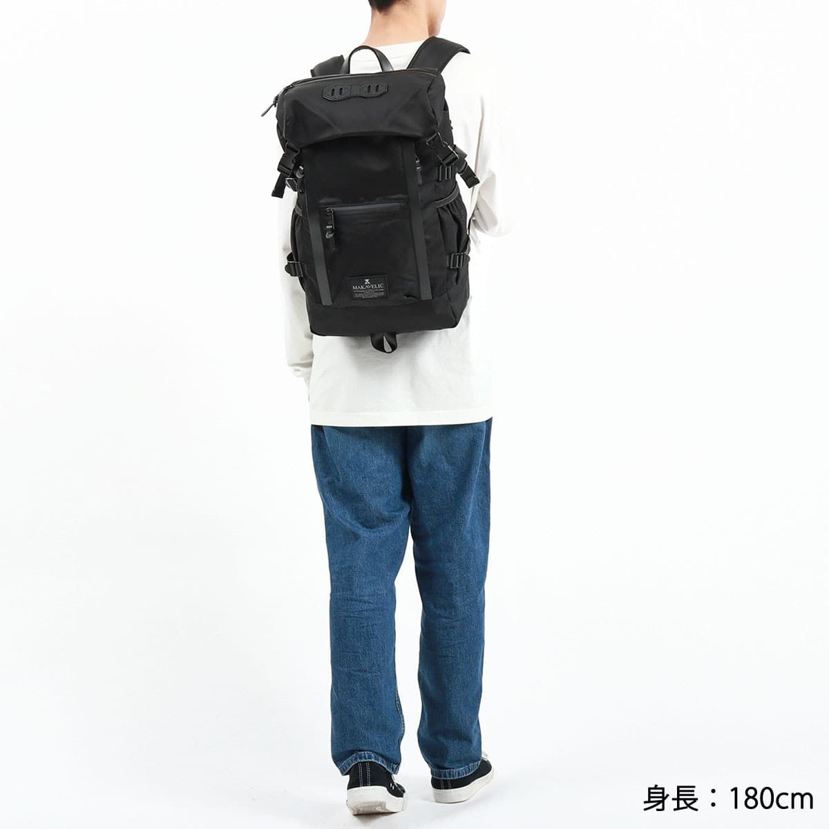 MAKAVELIC マキャベリック CHASE DOUBLE LINE BACKPACK BLACK EDITION 