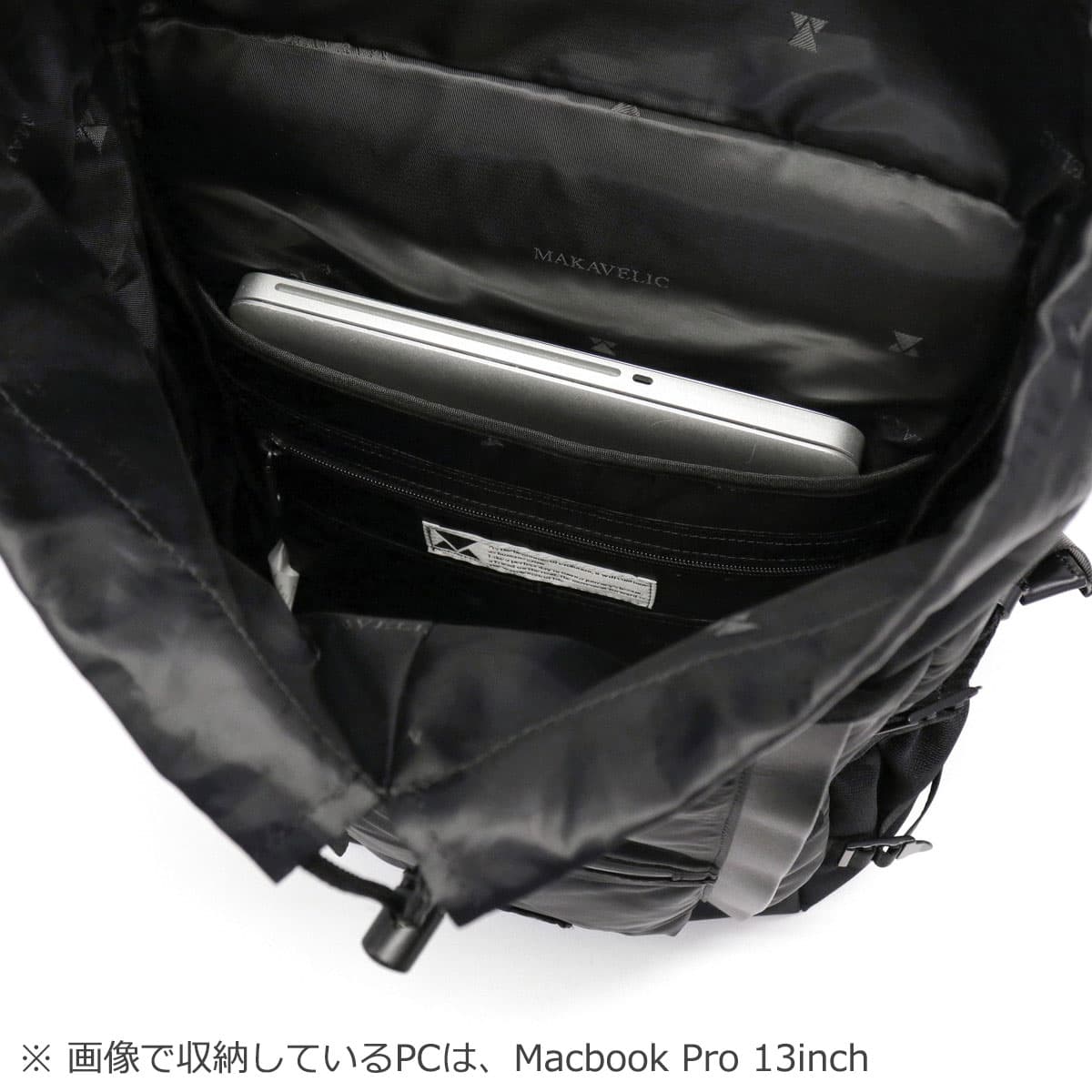 MAKAVELIC マキャベリック CHASE DOUBLE LINE BACKPACK BLACK EDITION 