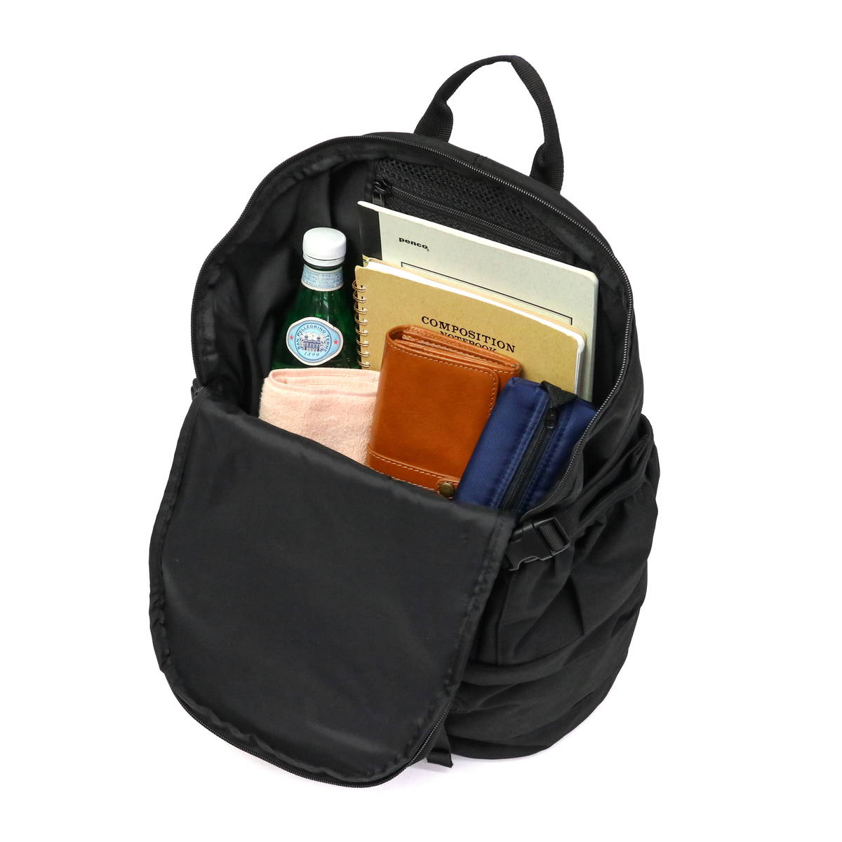 MILKFED. ミルクフェド EMBROIDERY MESH POCKET BACKPACK バックパック 