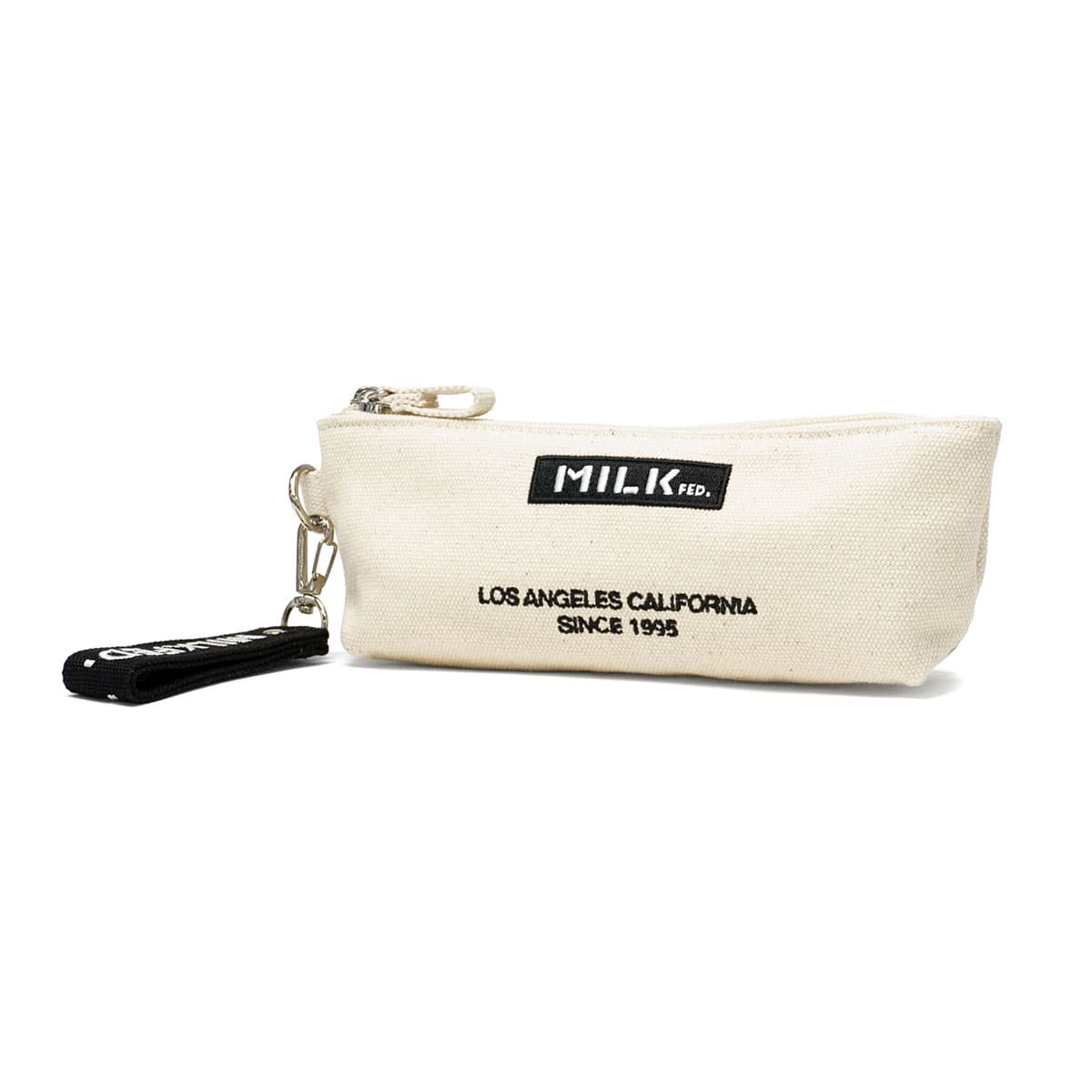 メール便】MILKFED. ミルクフェド EMBROIDERED BAR PENCIL CASE ペン