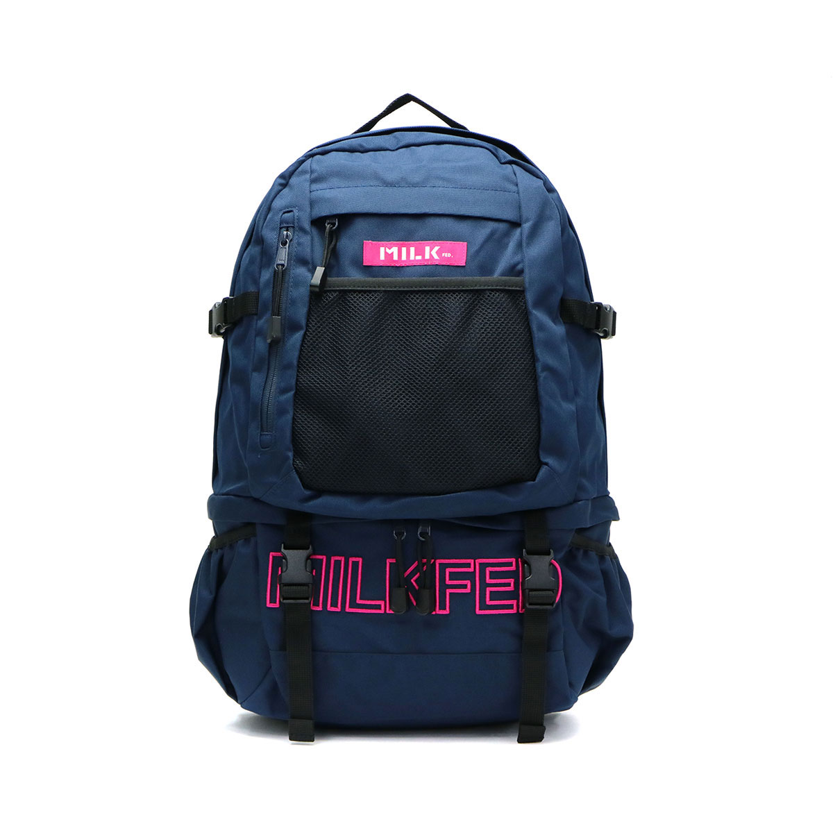 MILKFED. ミルクフェド EMBROIDERY BIG BACKPACK BAR バックパック 23L ...