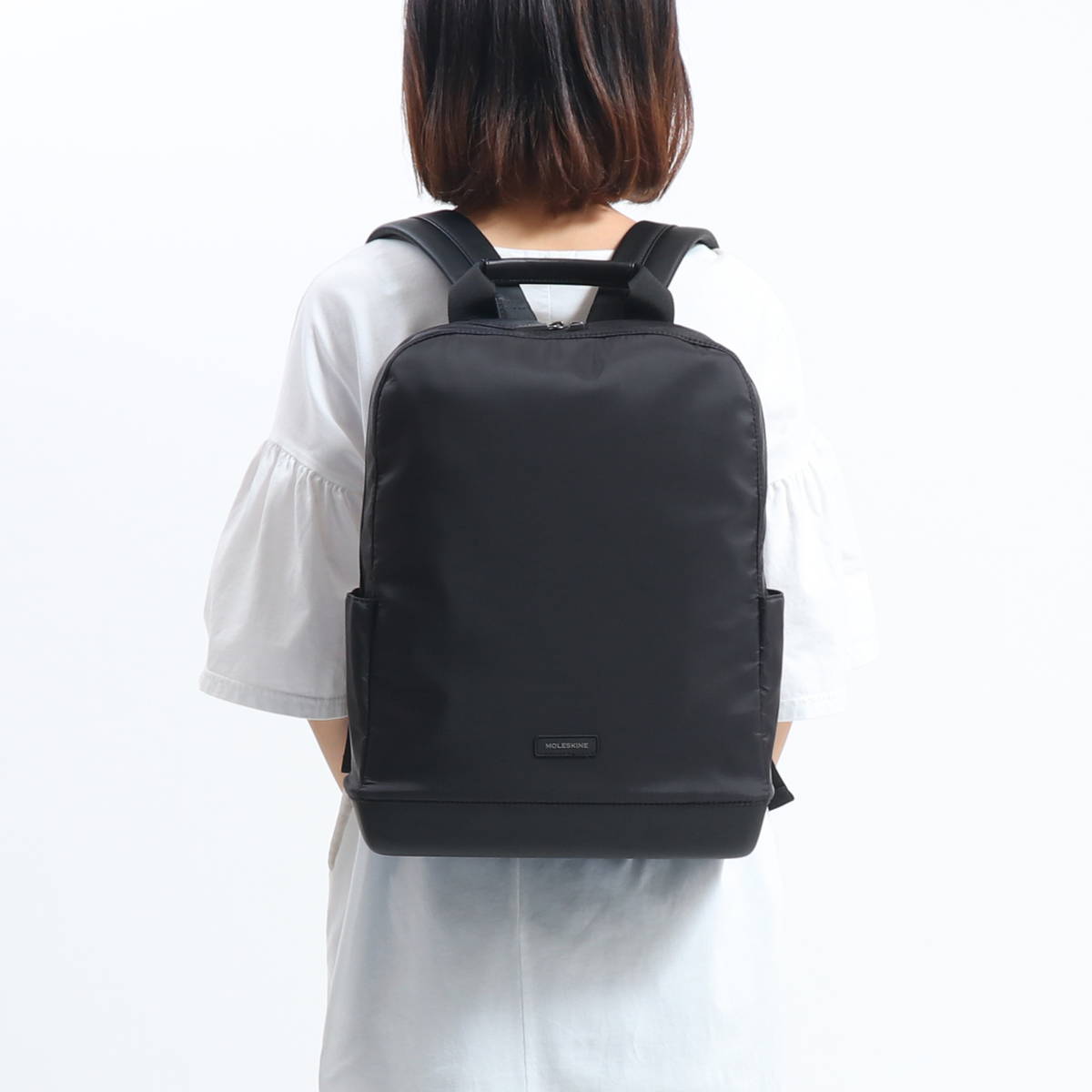 超安い ブラック リュック ナイロン製 リップストップ バックパック モレスキン Moleskine バッグ