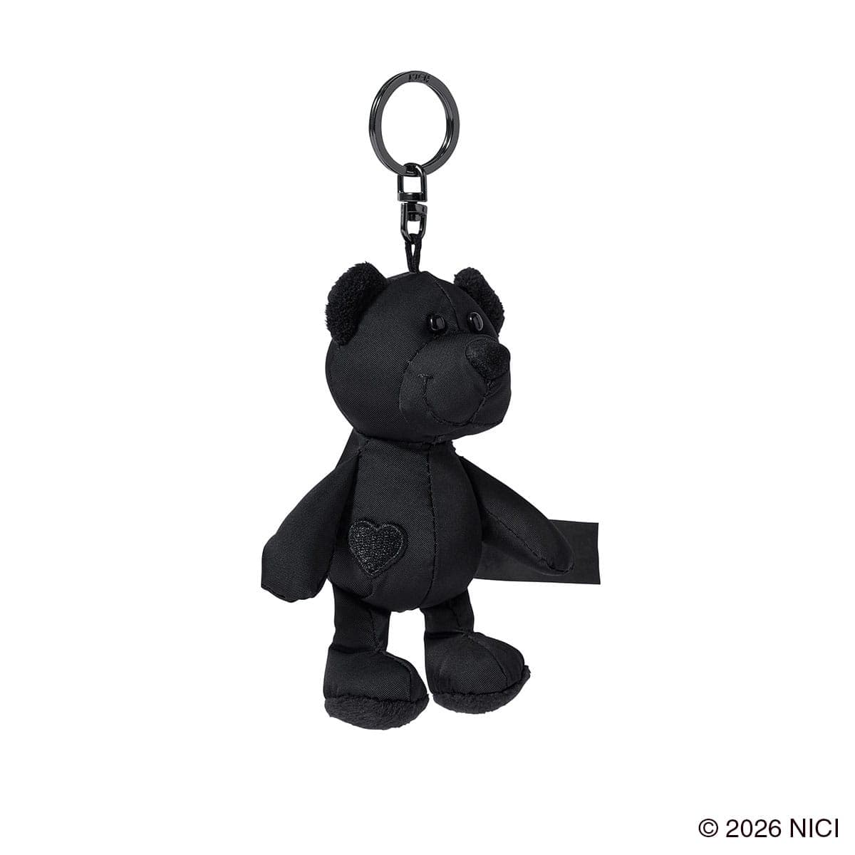 NICI ニキ NICI×RAMIDUS キーホルダー BLACK BEAUTY LOVE BEAR 10cm