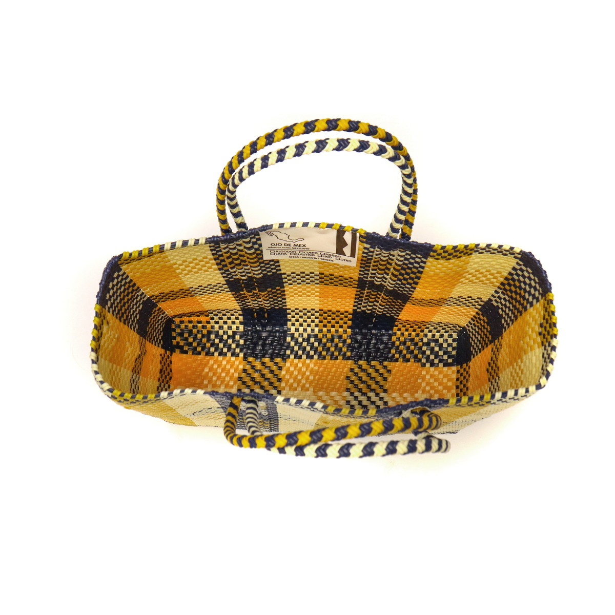 OJO DE MEX オホ デ メックス Plastico CAGO Tote Check S かご
