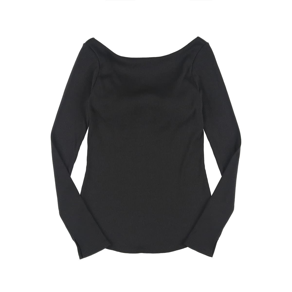 OUR WACOAL アワワコール　カップインバックオープン　リブTシャツ　L OUR WACOAL アワワコール カップインバックオープンリブTシャツ