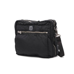 廃盤品★美品★PORTER ポーター ミニショルダーバッグ 格子柄ナイロン　黒 Porter Classic ポータークラシック PC SUPER NYLON SIMPLE SHOULDER