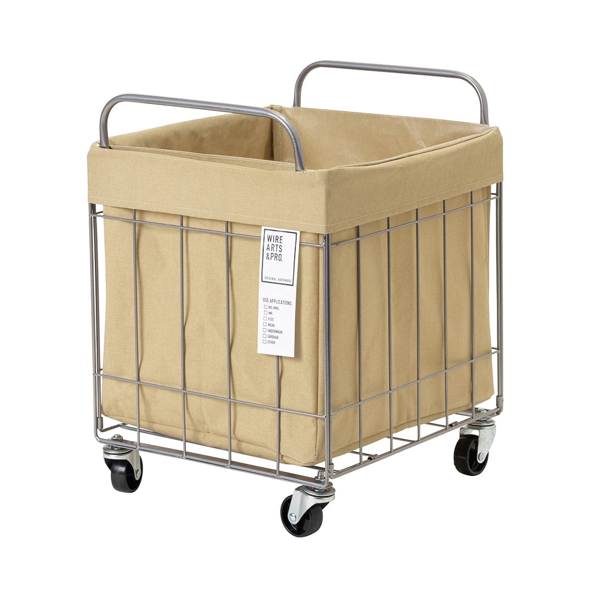 BRID ブリッド WIRE ARTS & PRO.FOLDING LAUNDRY SQUARE BASKET with
