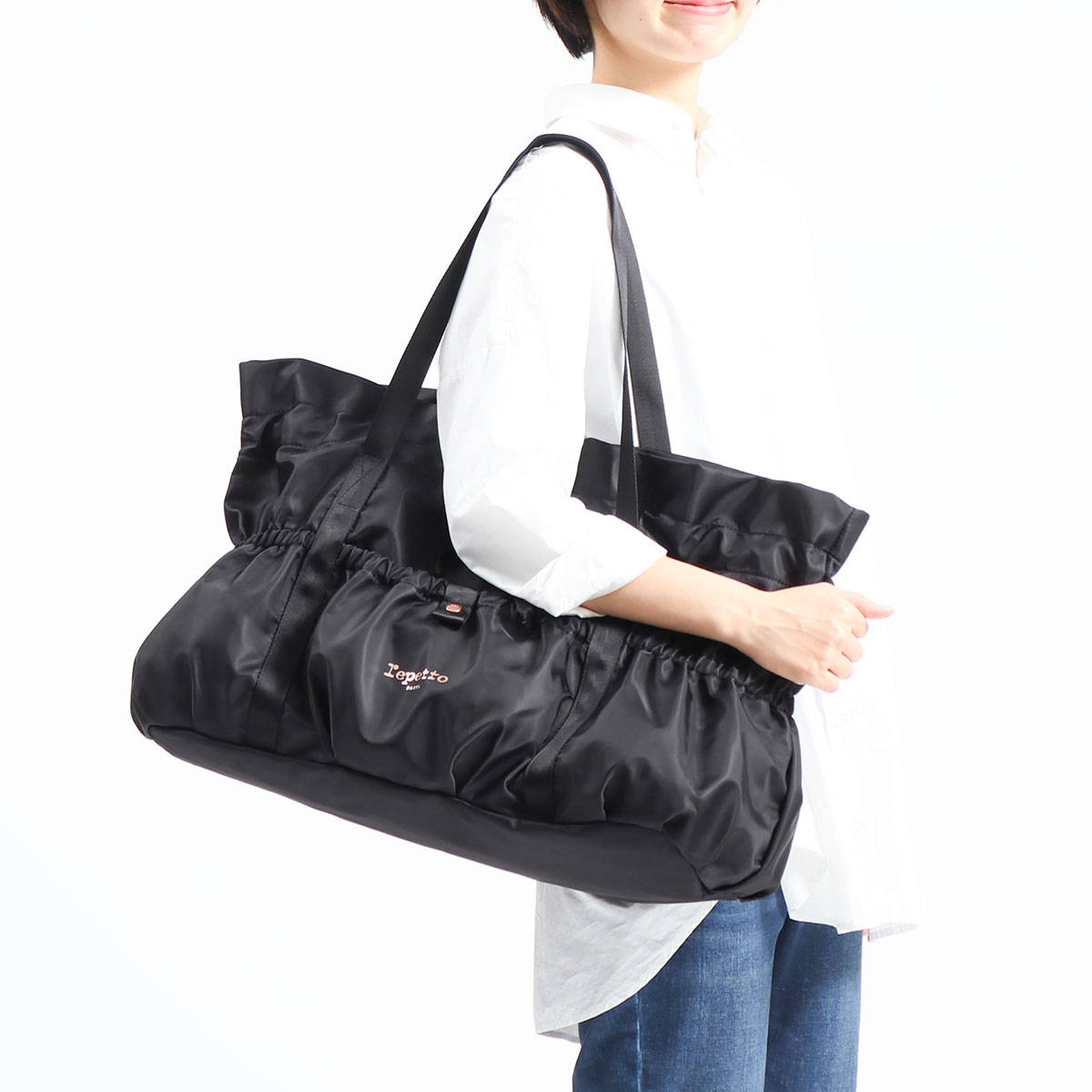 Repetto レペット Tutu Tote Nylon Black トートバッグ 51202550345