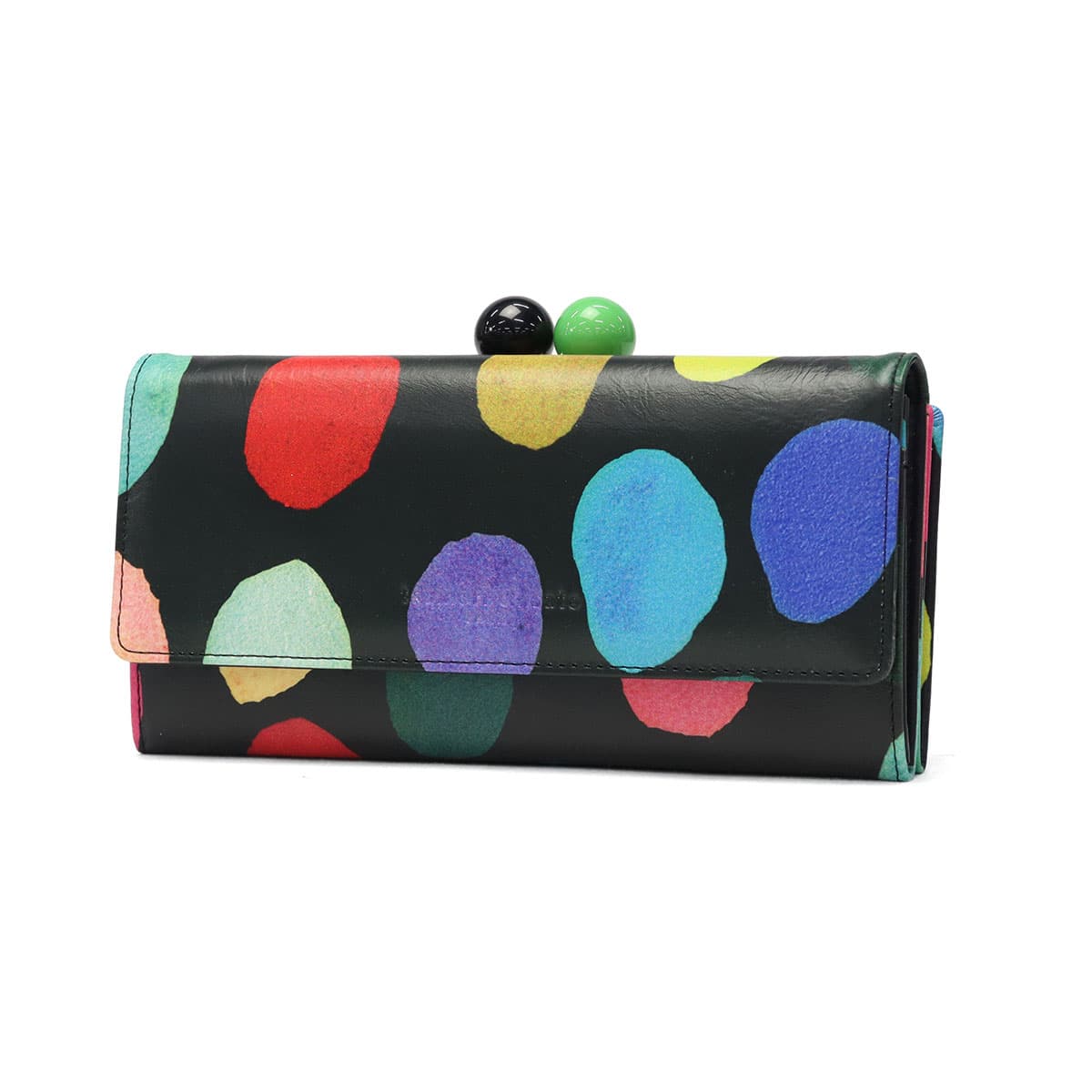 tsumori chisato CARRY ツモリチサト カラフルズームドット がま口長 