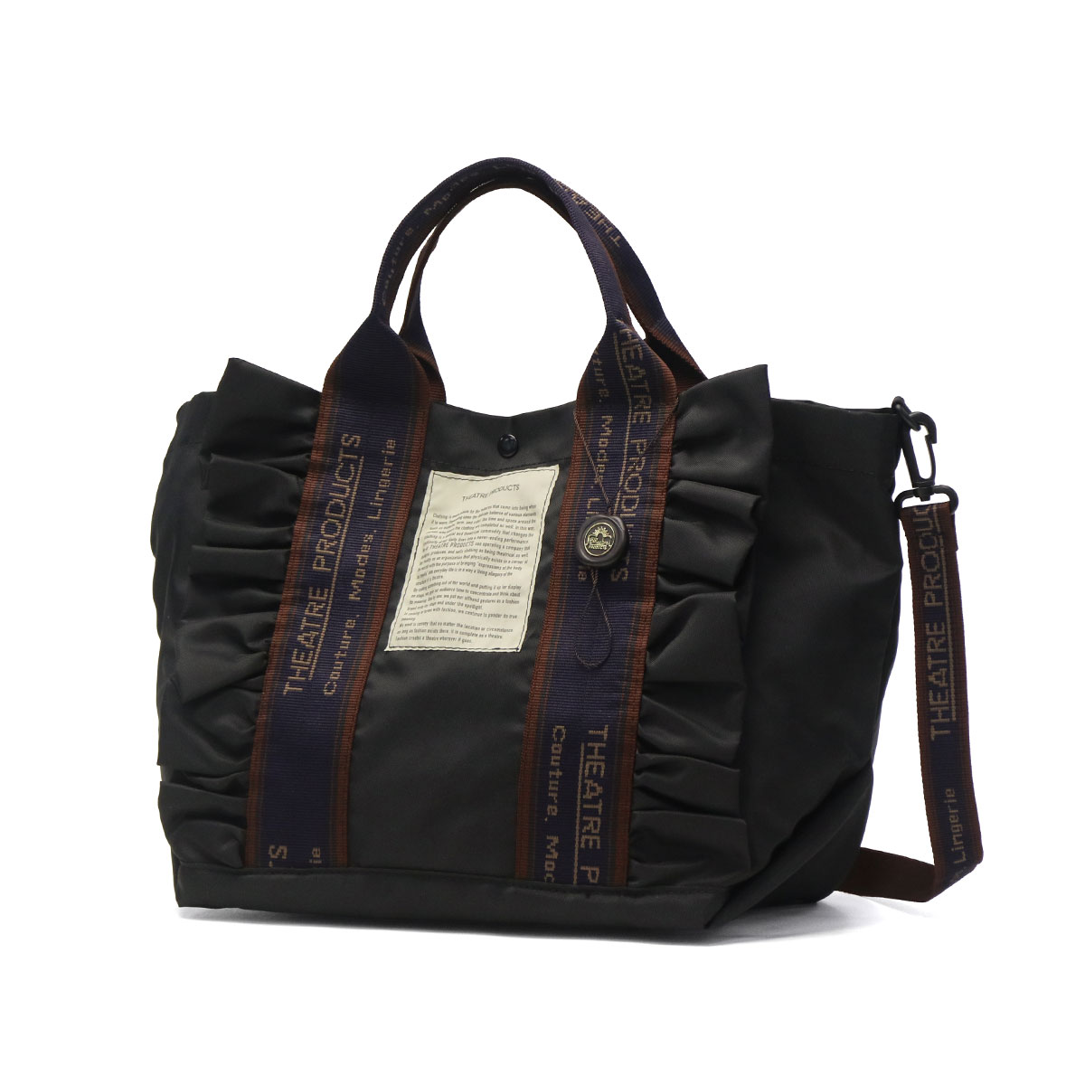 THEATRE PRODUCTS シアタープロダクツ NYLON FRILL 2WAY BAG THAMES L 