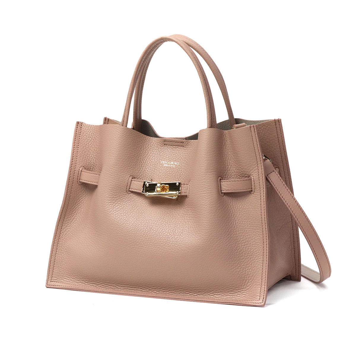 正規品】VIOLAd'ORO ヴィオラドーロ TRERO 2WAYトートバッグ V-1496