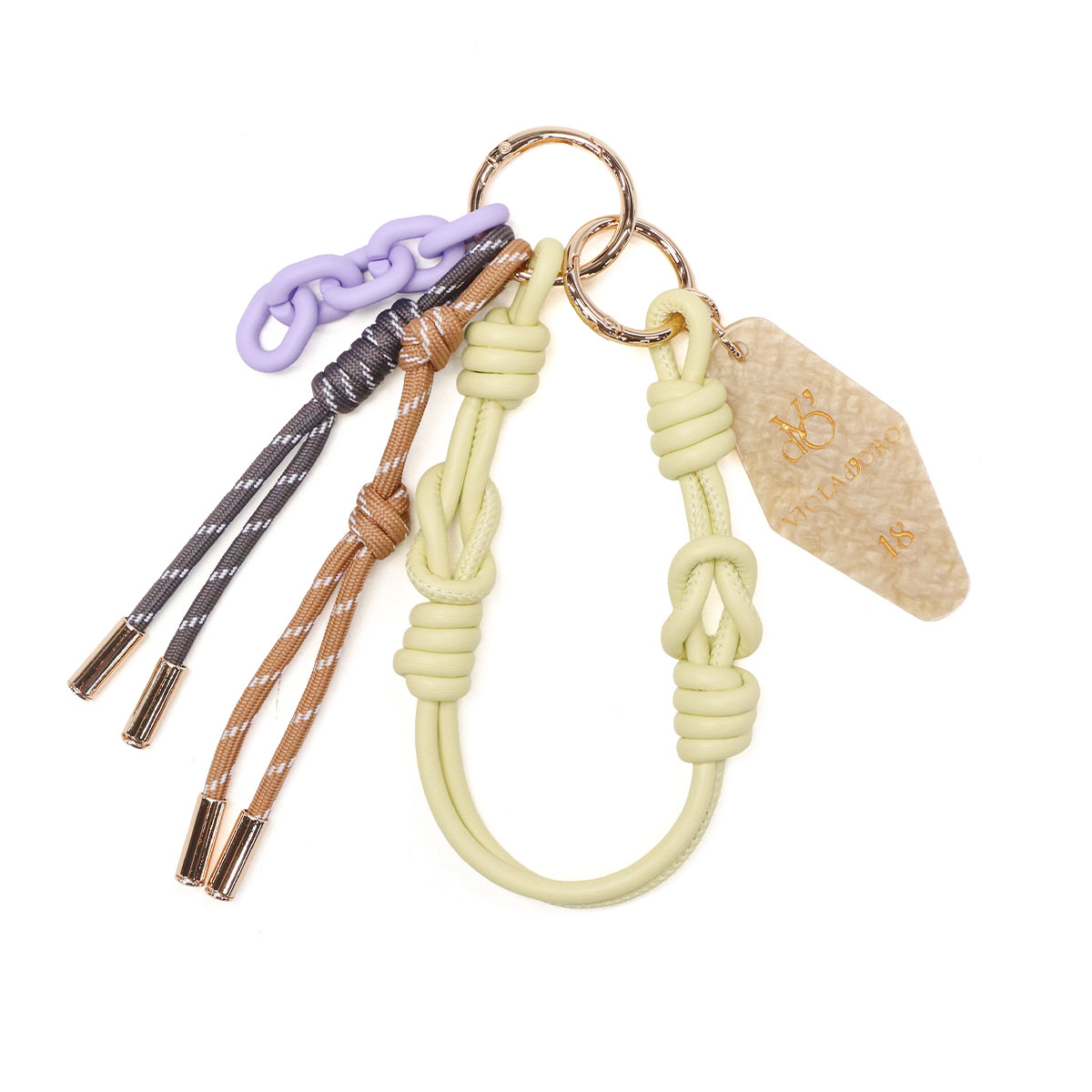 正規品】VIOLAd'ORO ヴィオラドーロ BIANCA キーホルダー V-5078