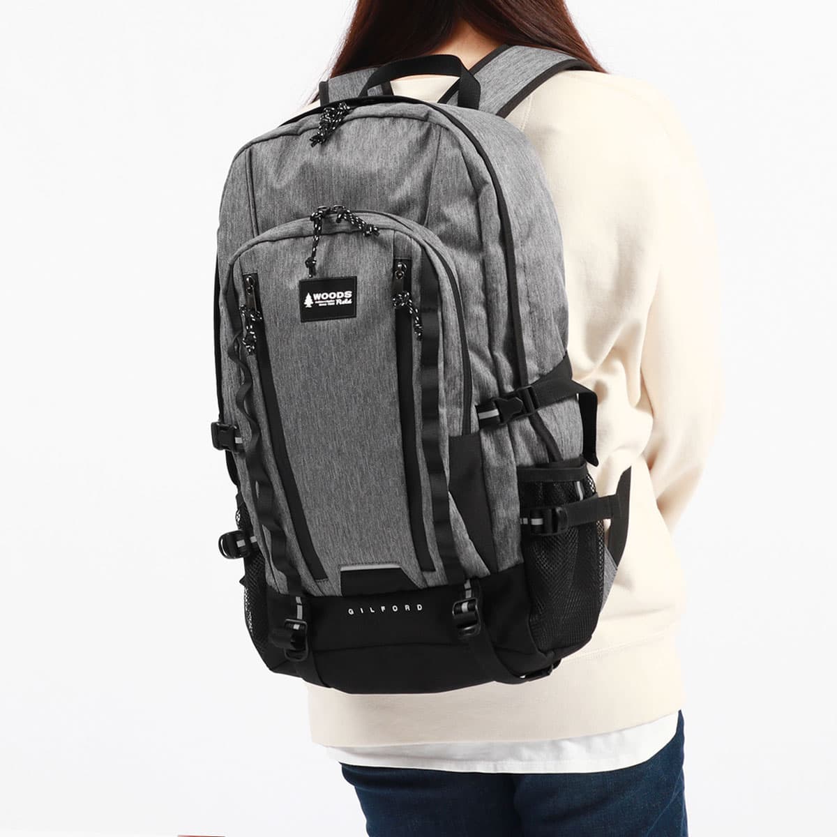 INTERFOOL　リュック　スタッズ　インターフール　ストリート　通学　通勤 WOODS Field ウッズフィールド DEEPSHOT リュック 28L 17011｜【正規
